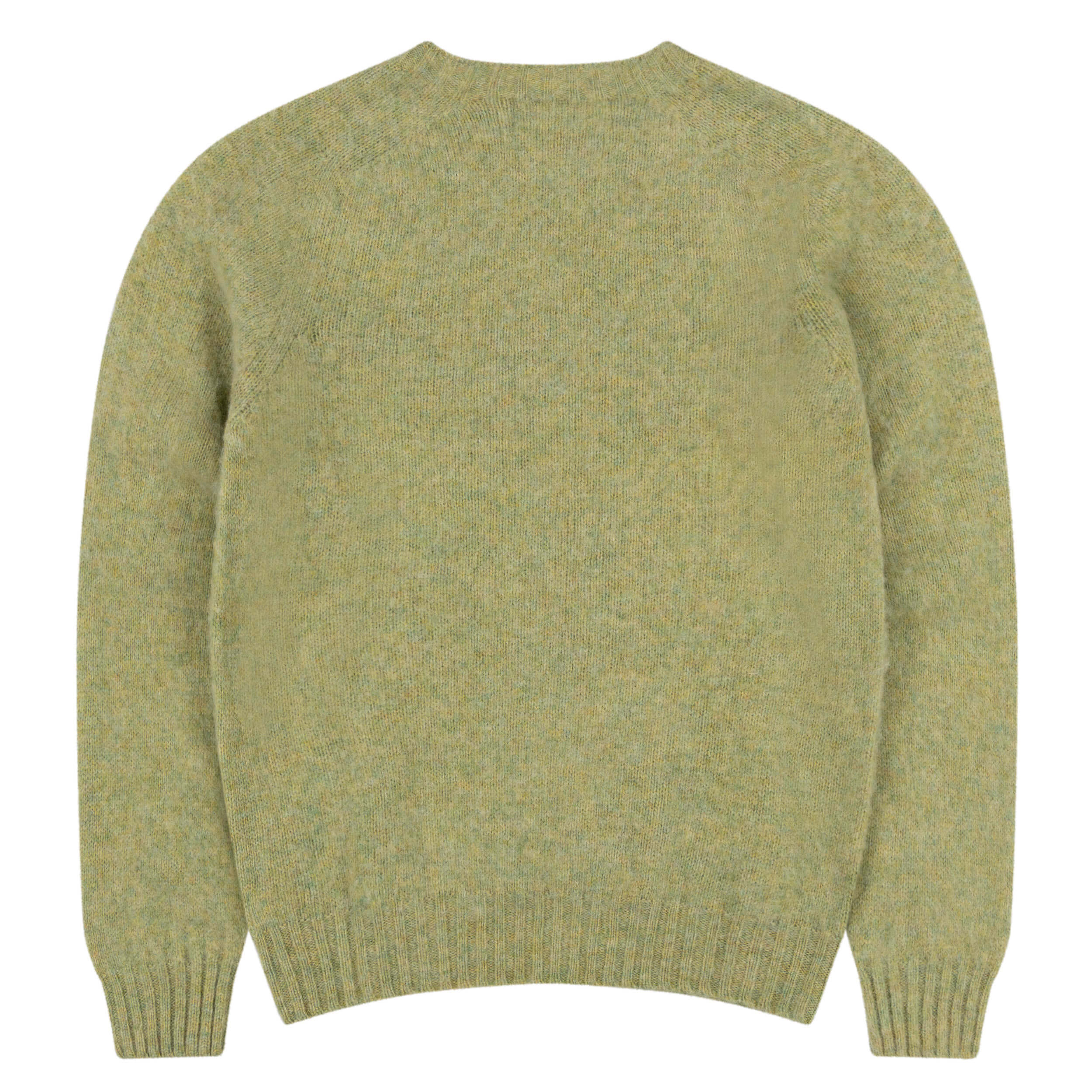 Carrier Company Brushed Shetland Lambswool Jumper in Pistacchio