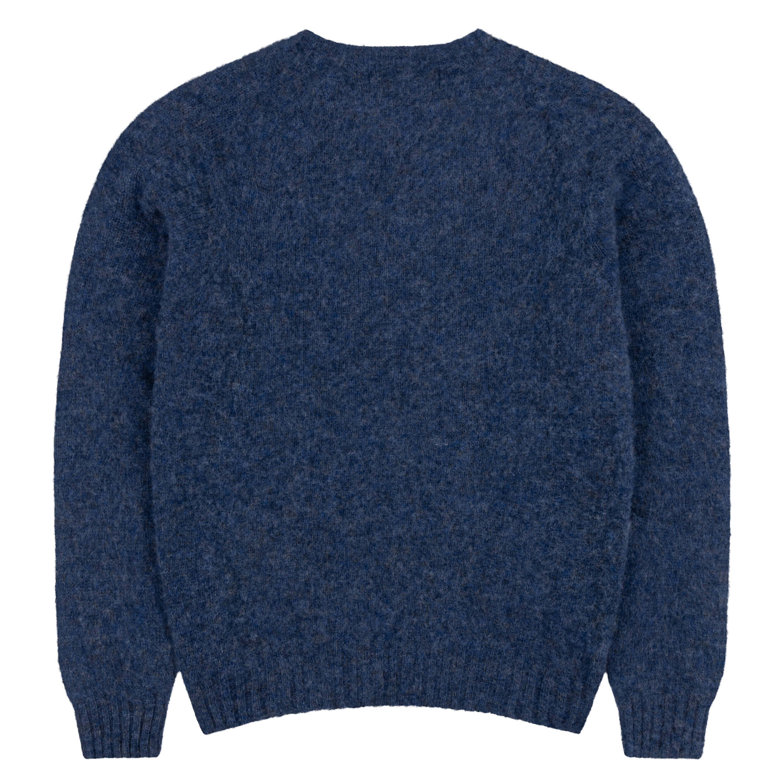 Carrier Company Brushed Shetland Wool Jumper in North Sea