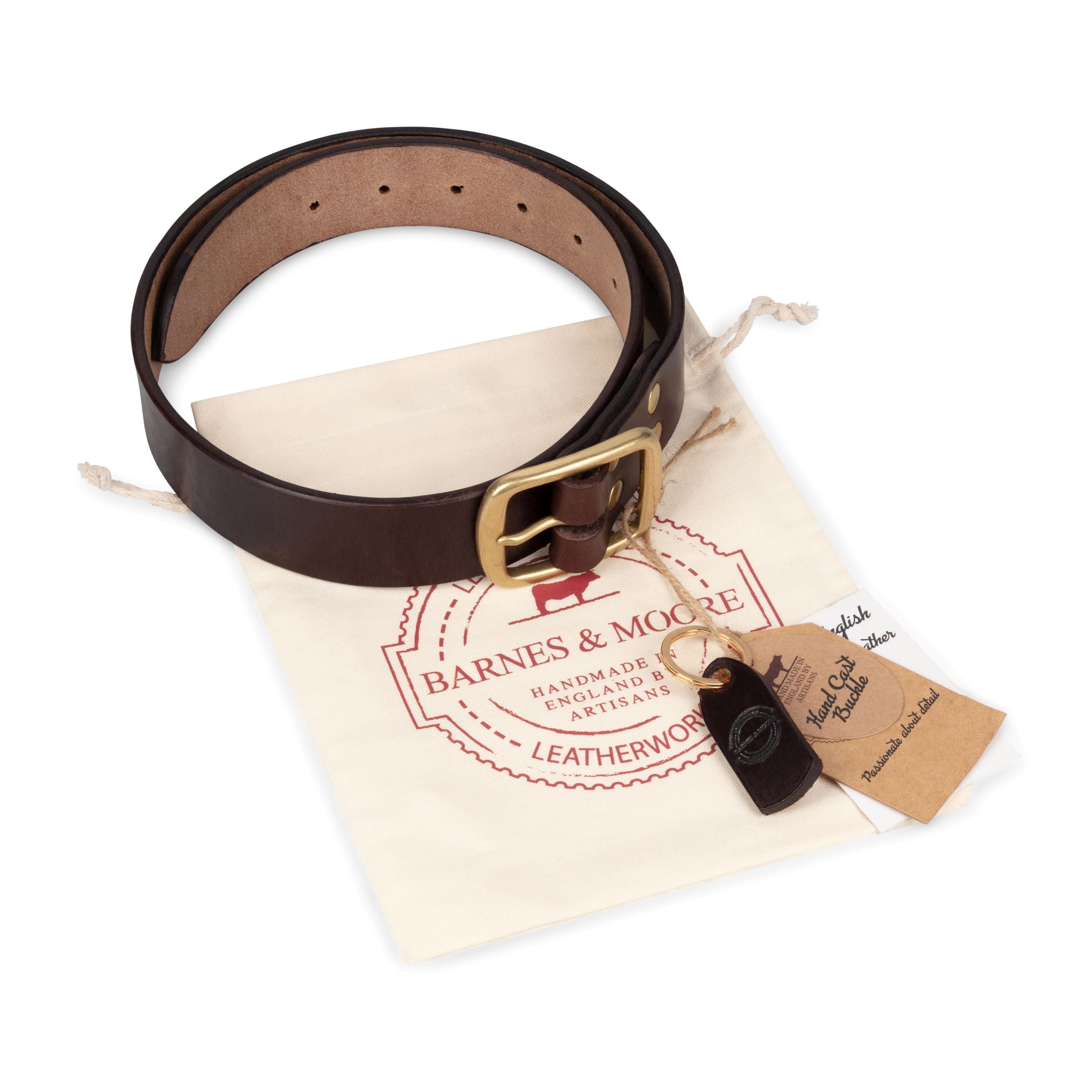 Carrier Company x Barnes and Moore Garrison Belt in Oak Bark