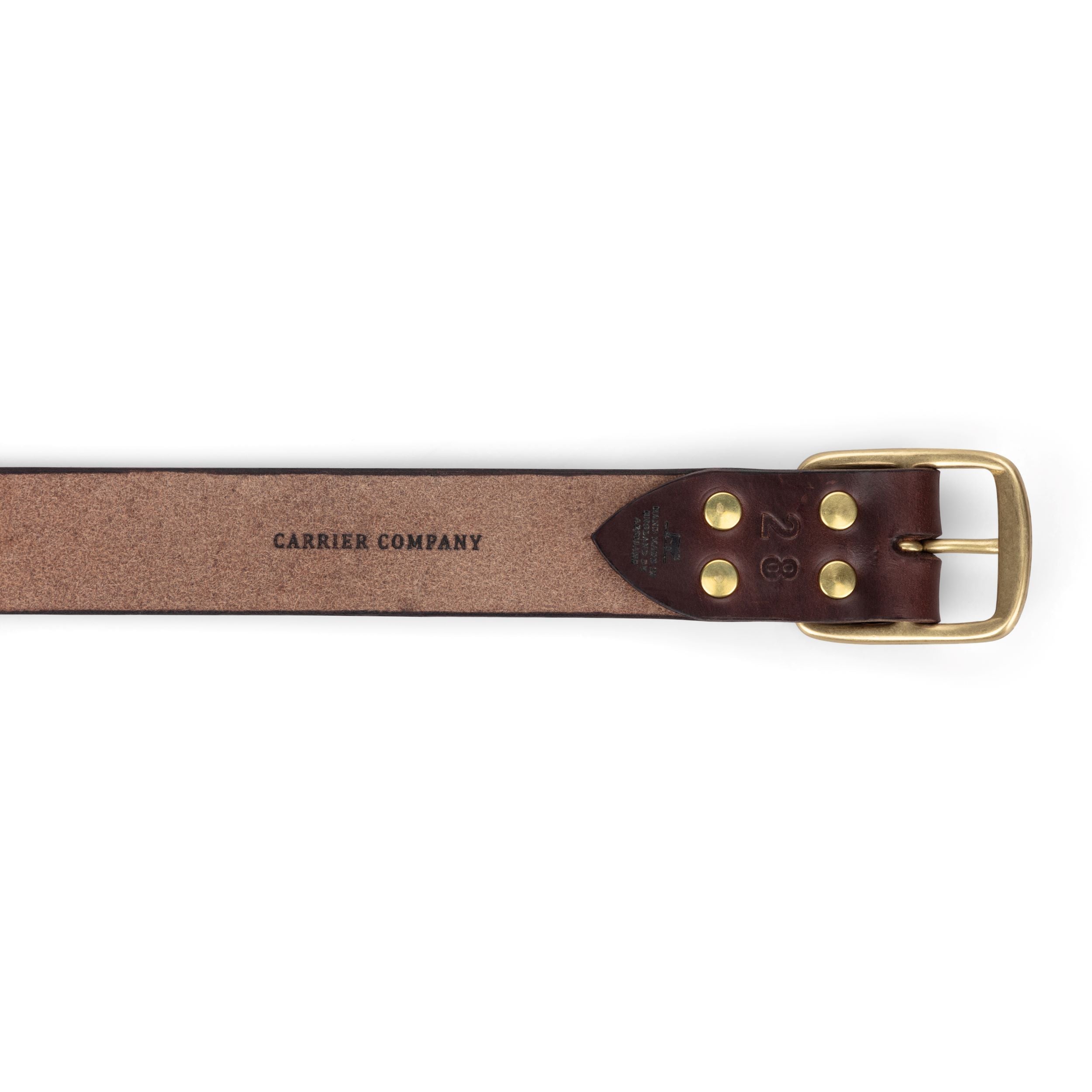 Carrier Company x Barnes and Moore Garrison Belt in Oak Bark