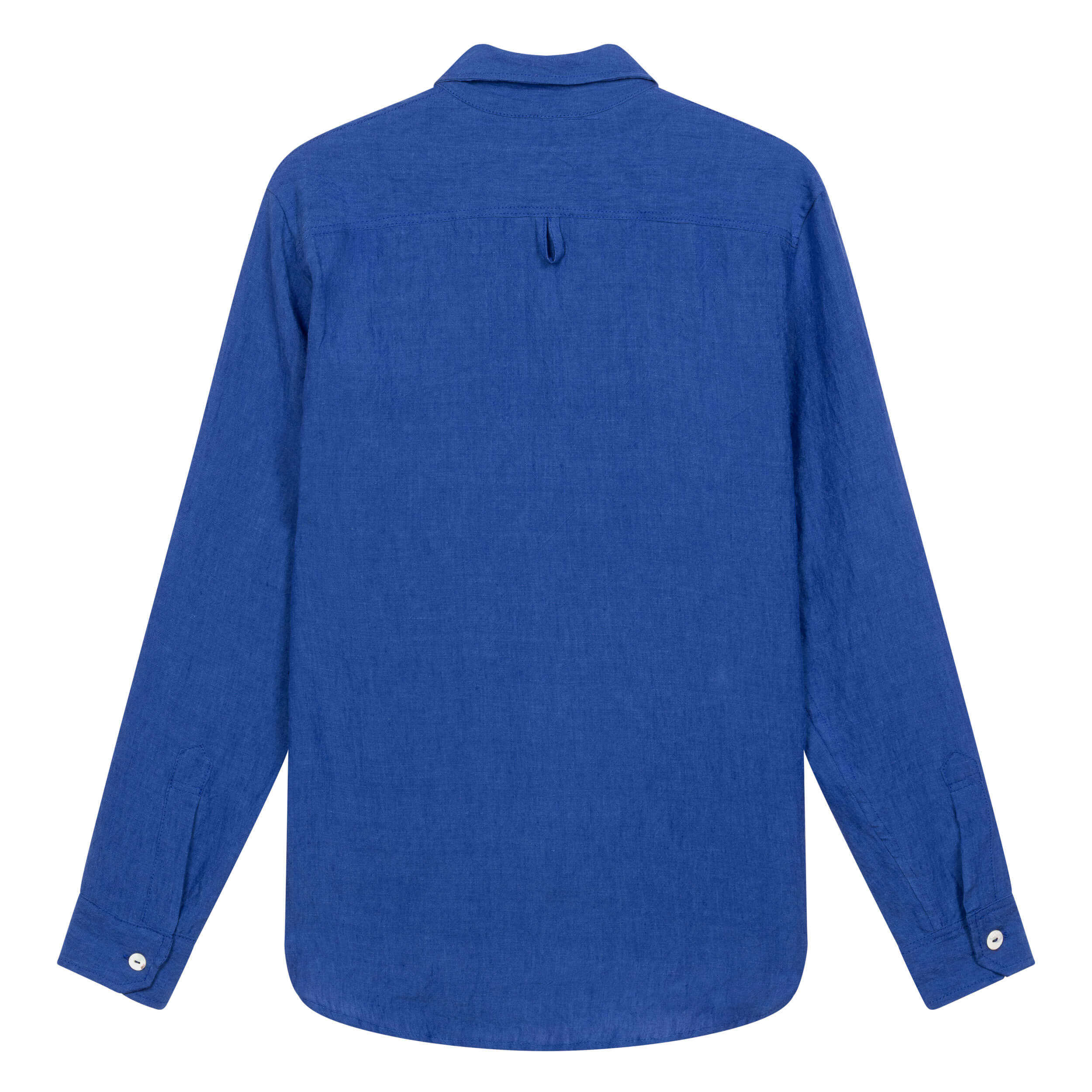 Carrier Company Collared Linen Work Shirt In Cobalt