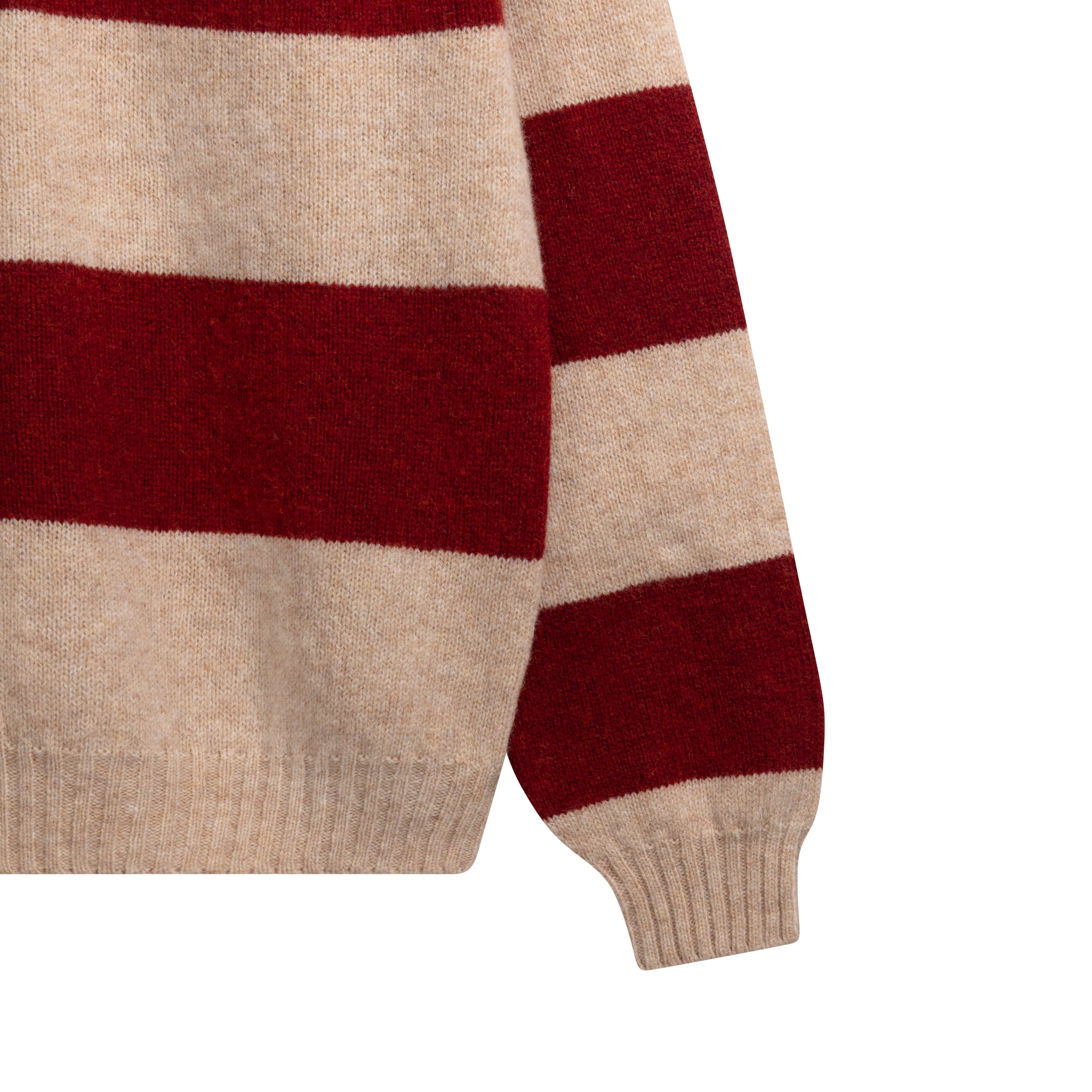 Carrier Company Collar Jumper in Tusk and Blaze