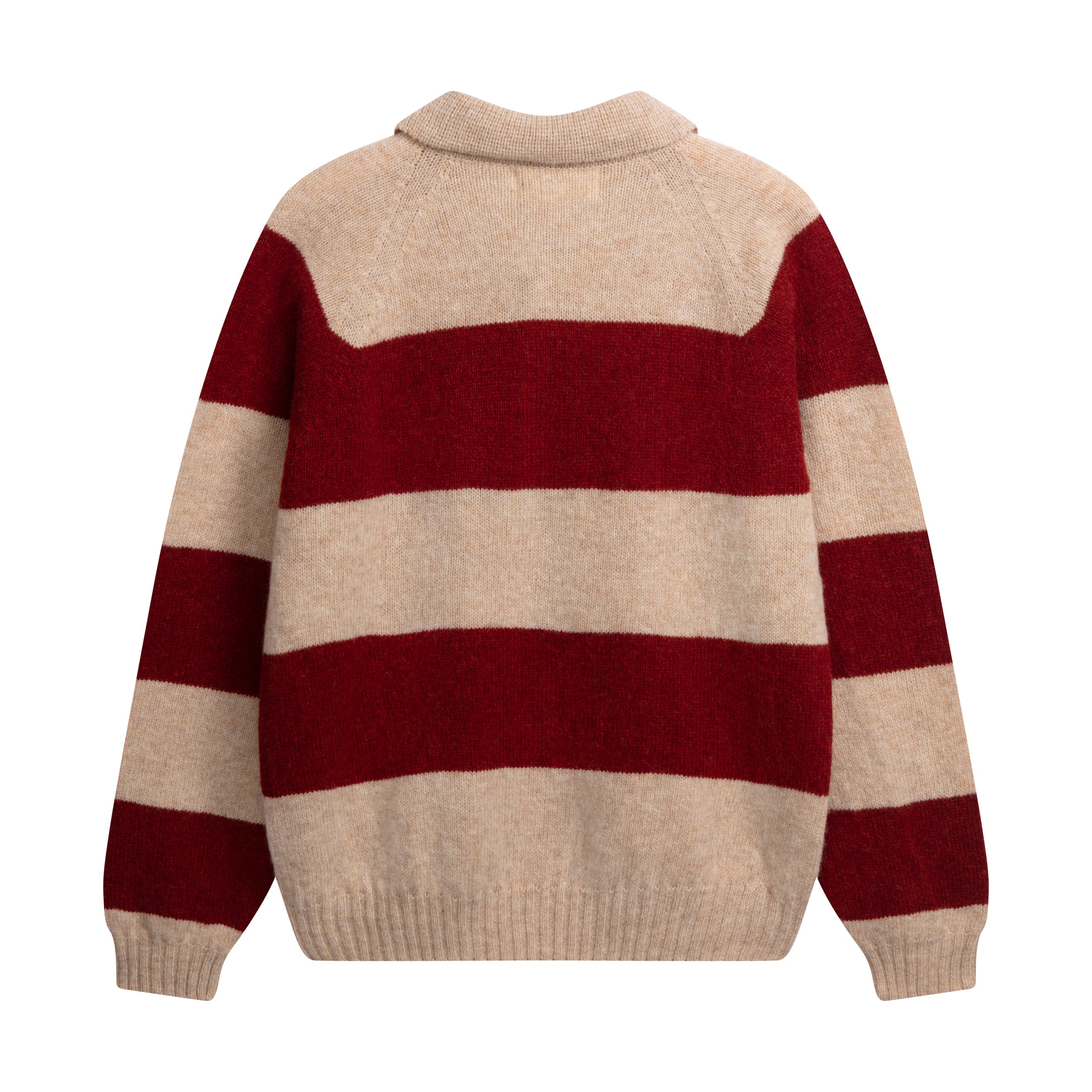 Carrier Company Collar Jumper in Tusk and Blaze