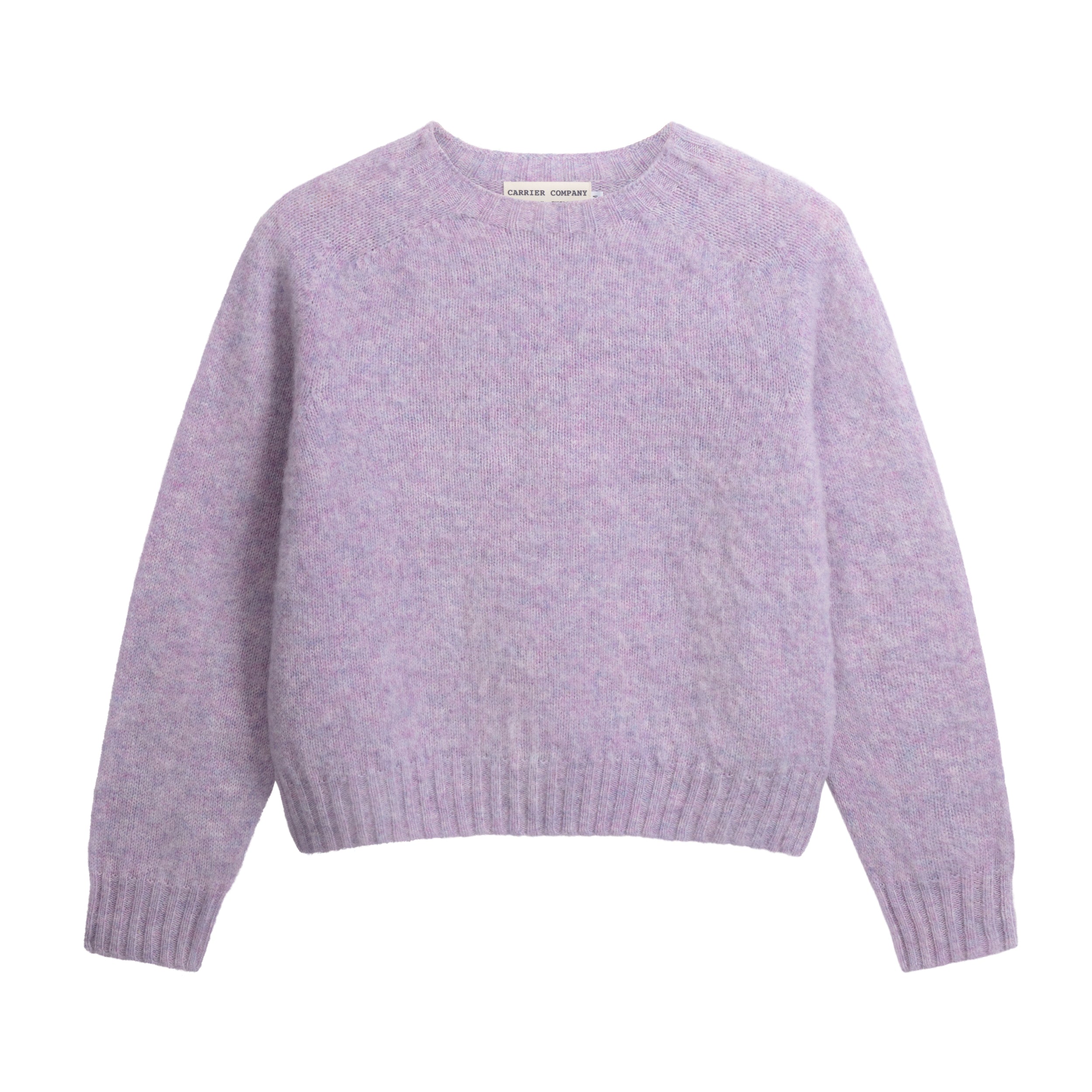 Carrier Company Shetland Brushed Wool cropped jumper in Confetti
Sienna is 5’6” and wears a size Small
