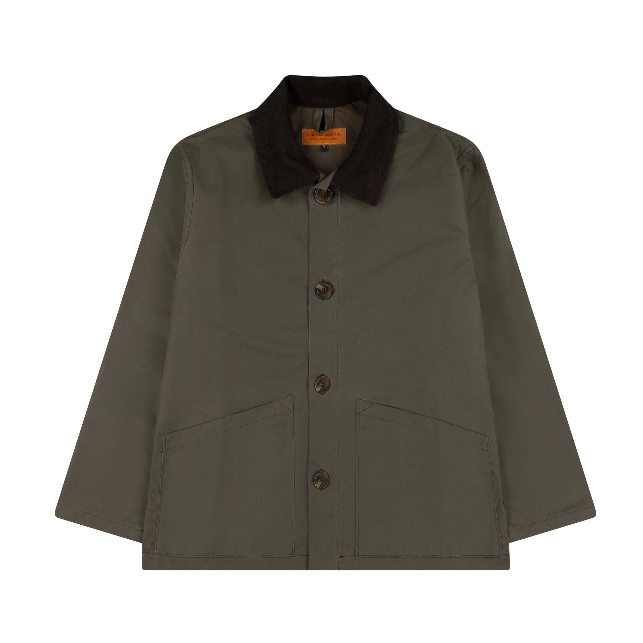 Carrier Company Waxed Duck Cotton Jacket In Olive