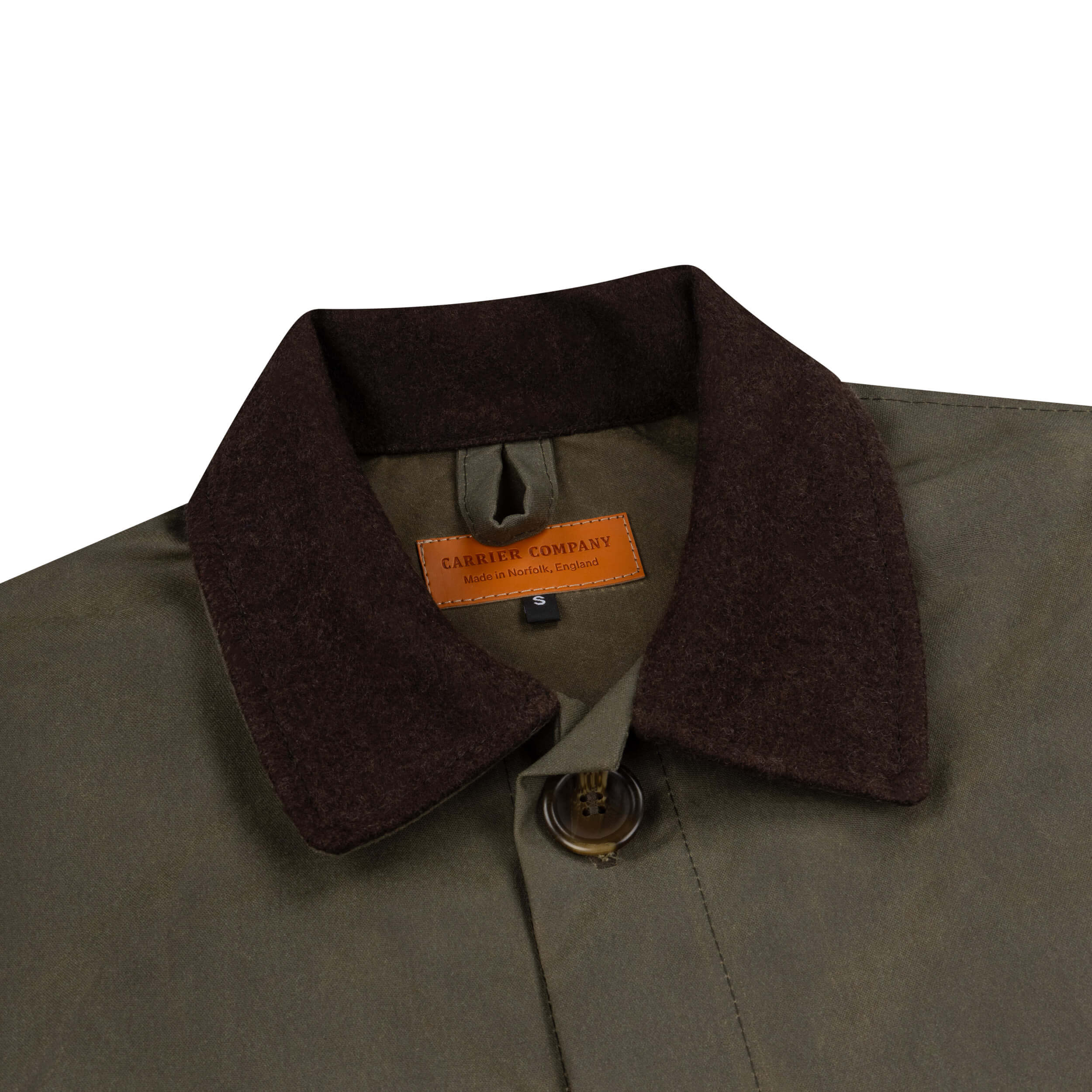 Carrier Company Waxed Duck Cotton Jacket In Olive