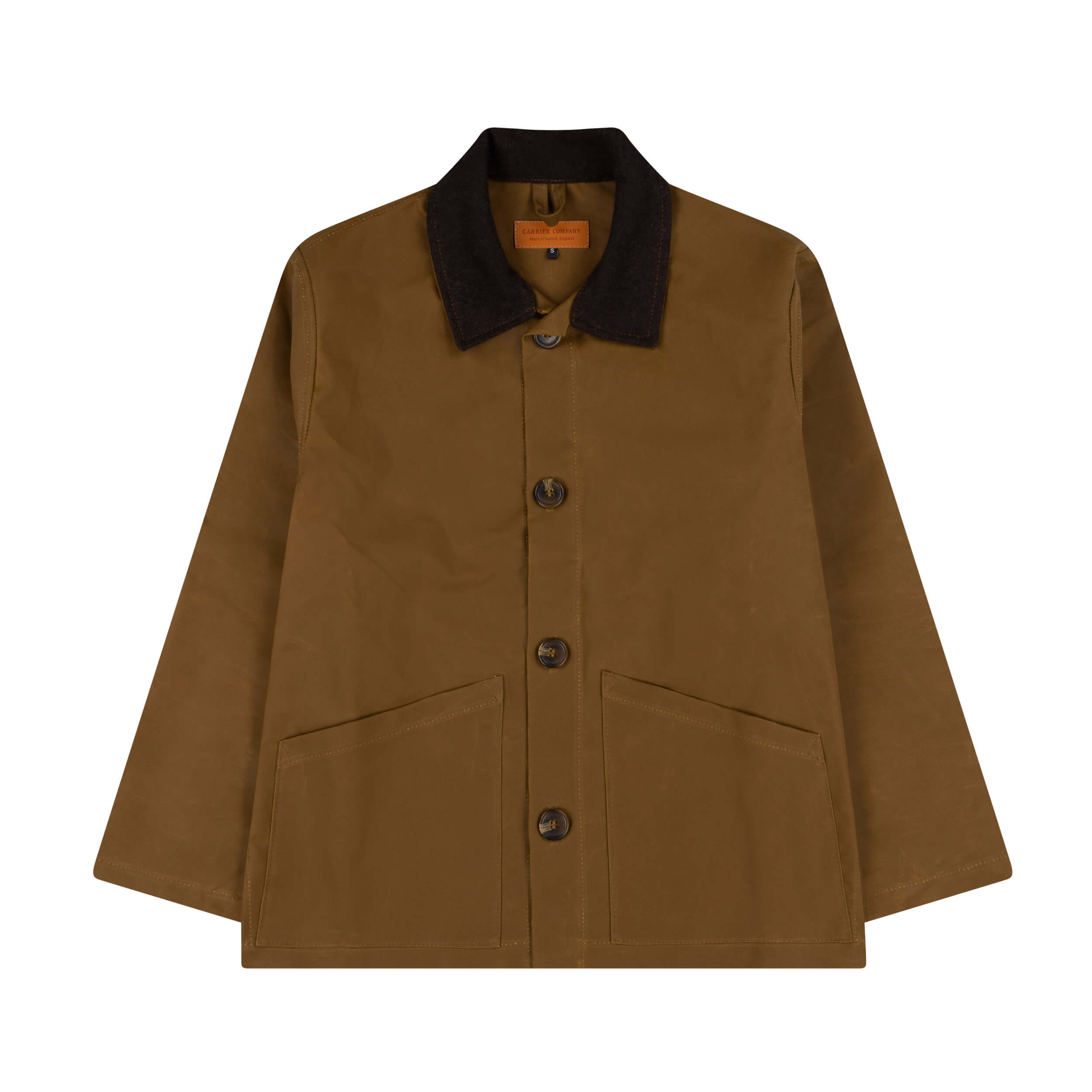 Carrier Company Waxed Duck Cotton Jacket In Tan