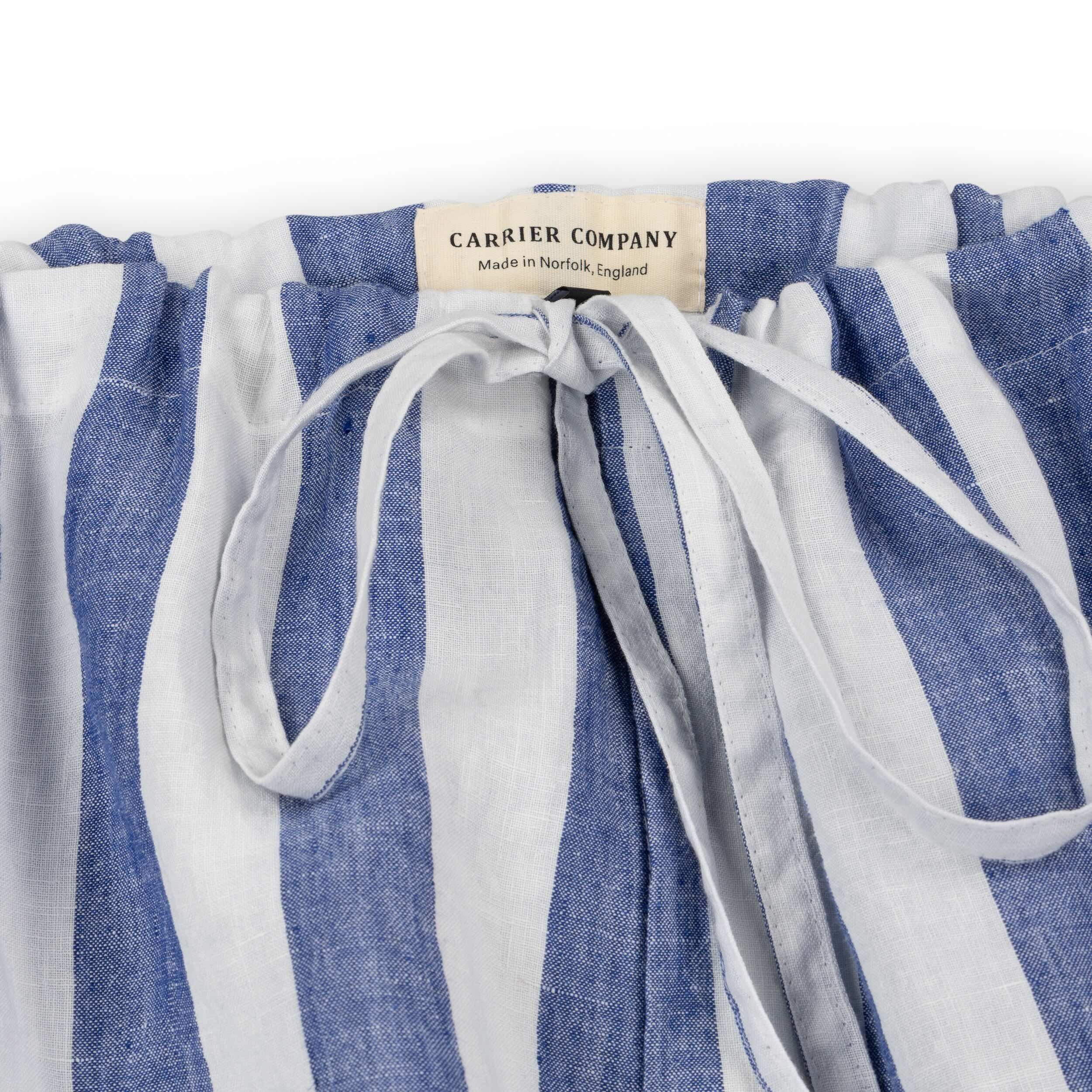 Carrier Company Blue & White Striped Linen Pyjama