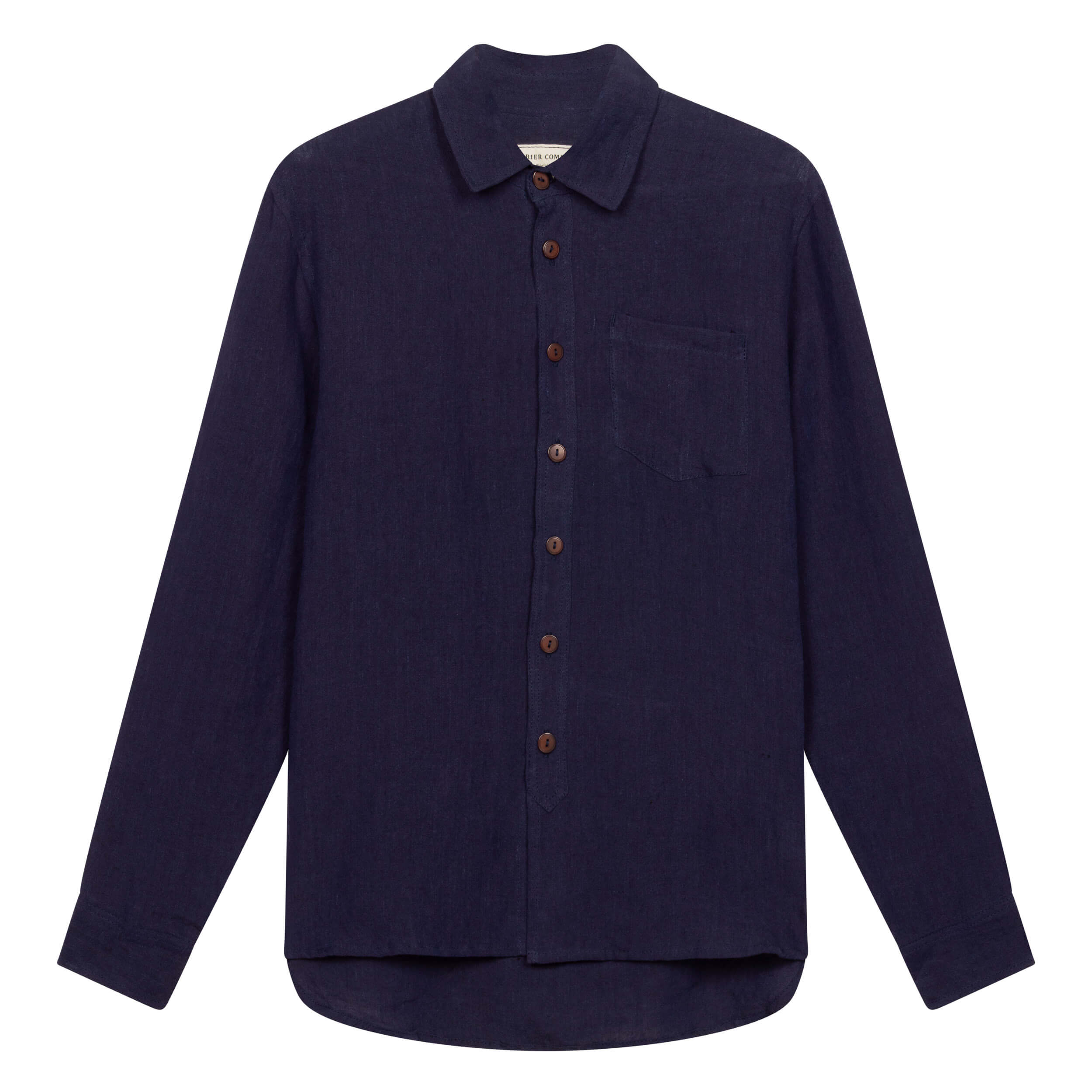 Collared Linen Work Shirt *