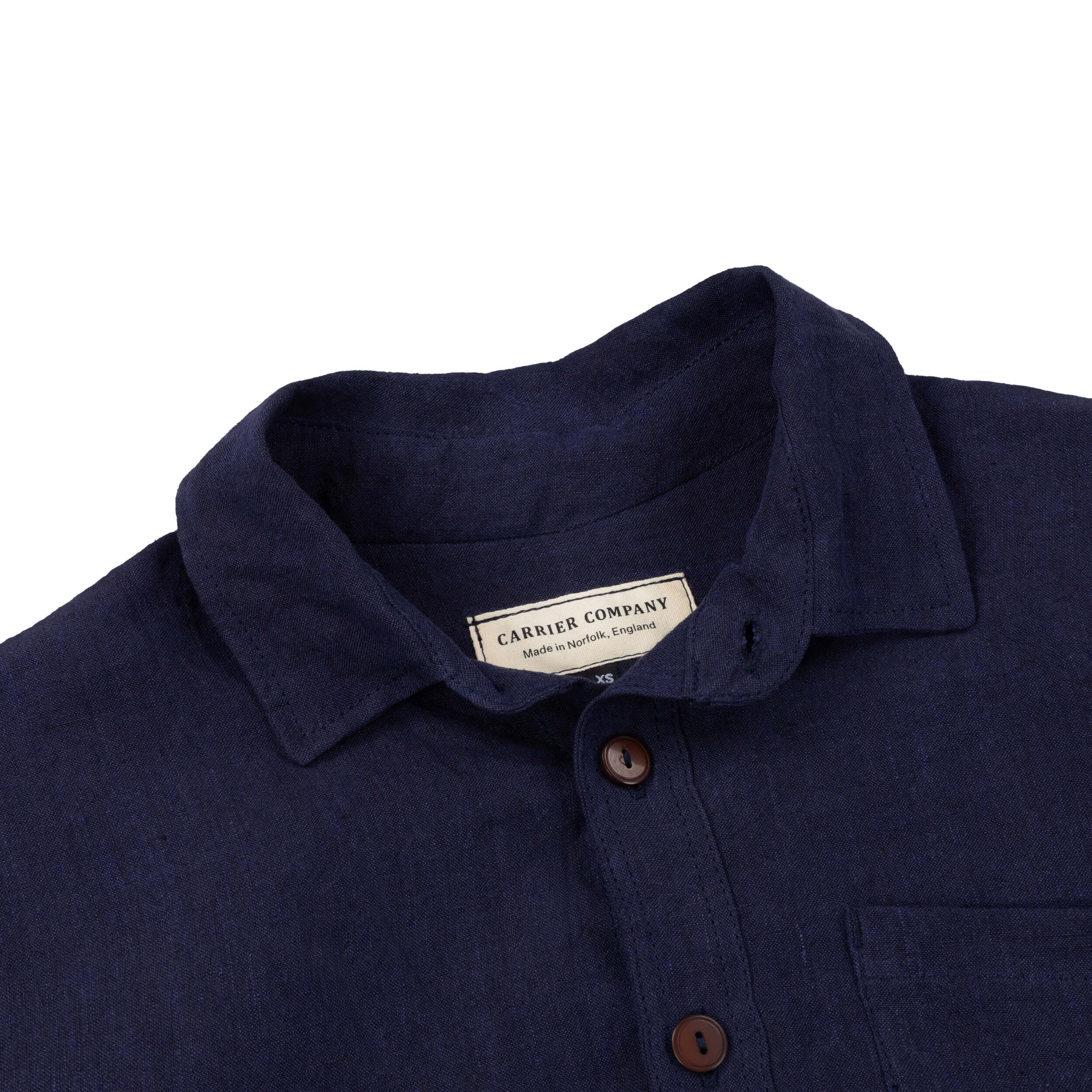 Collared Linen Work Shirt *