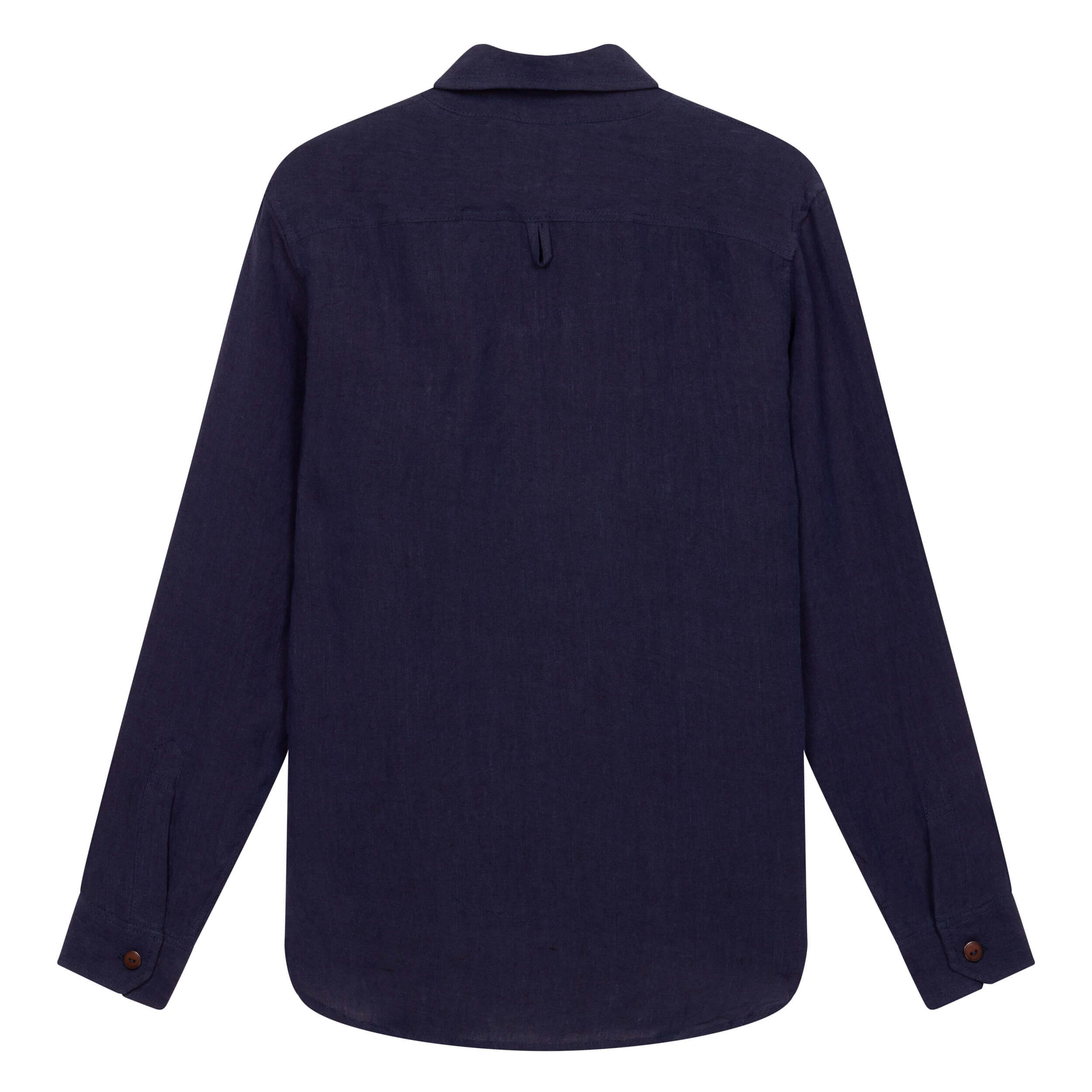 Collared Linen Work Shirt *