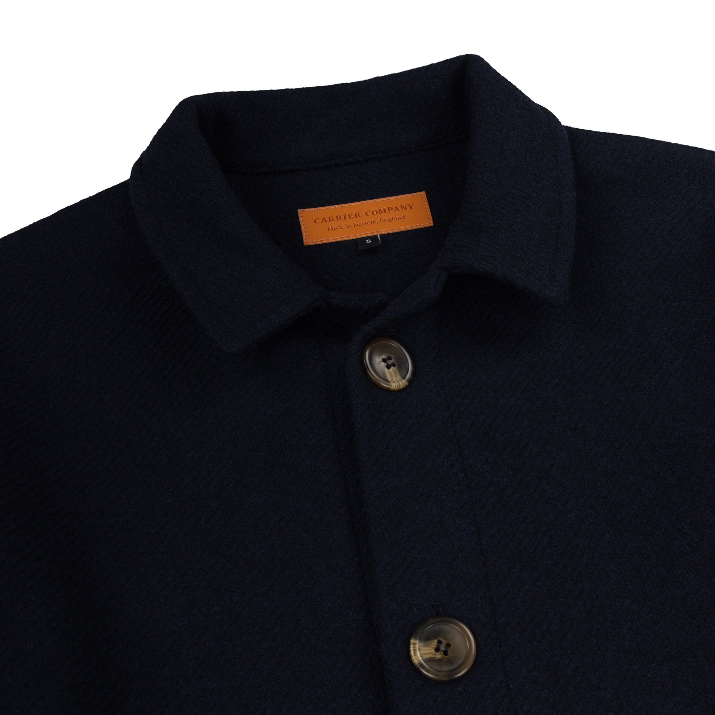 Carrier Company Plain Wool Jacket In Navy