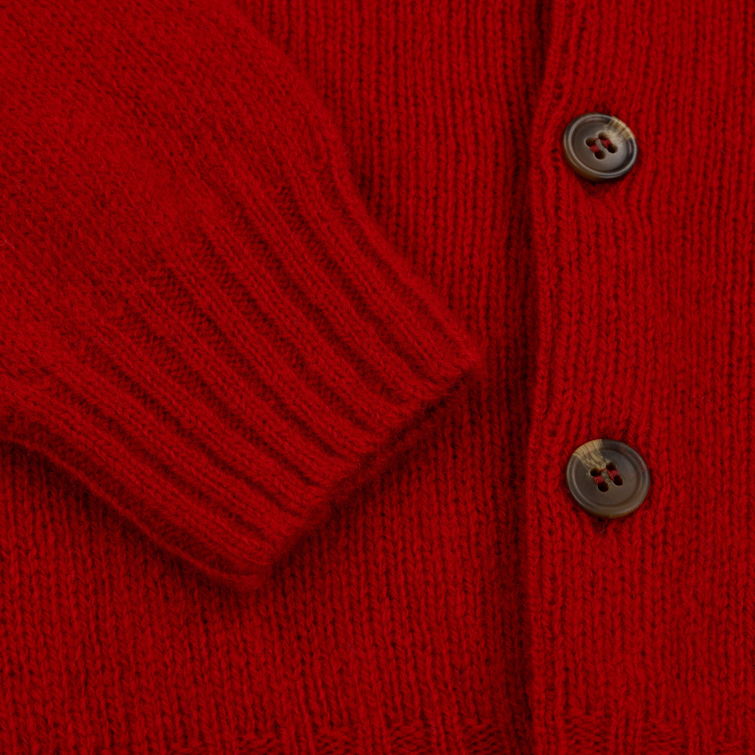 Carrier Company Cardigan in Ruby