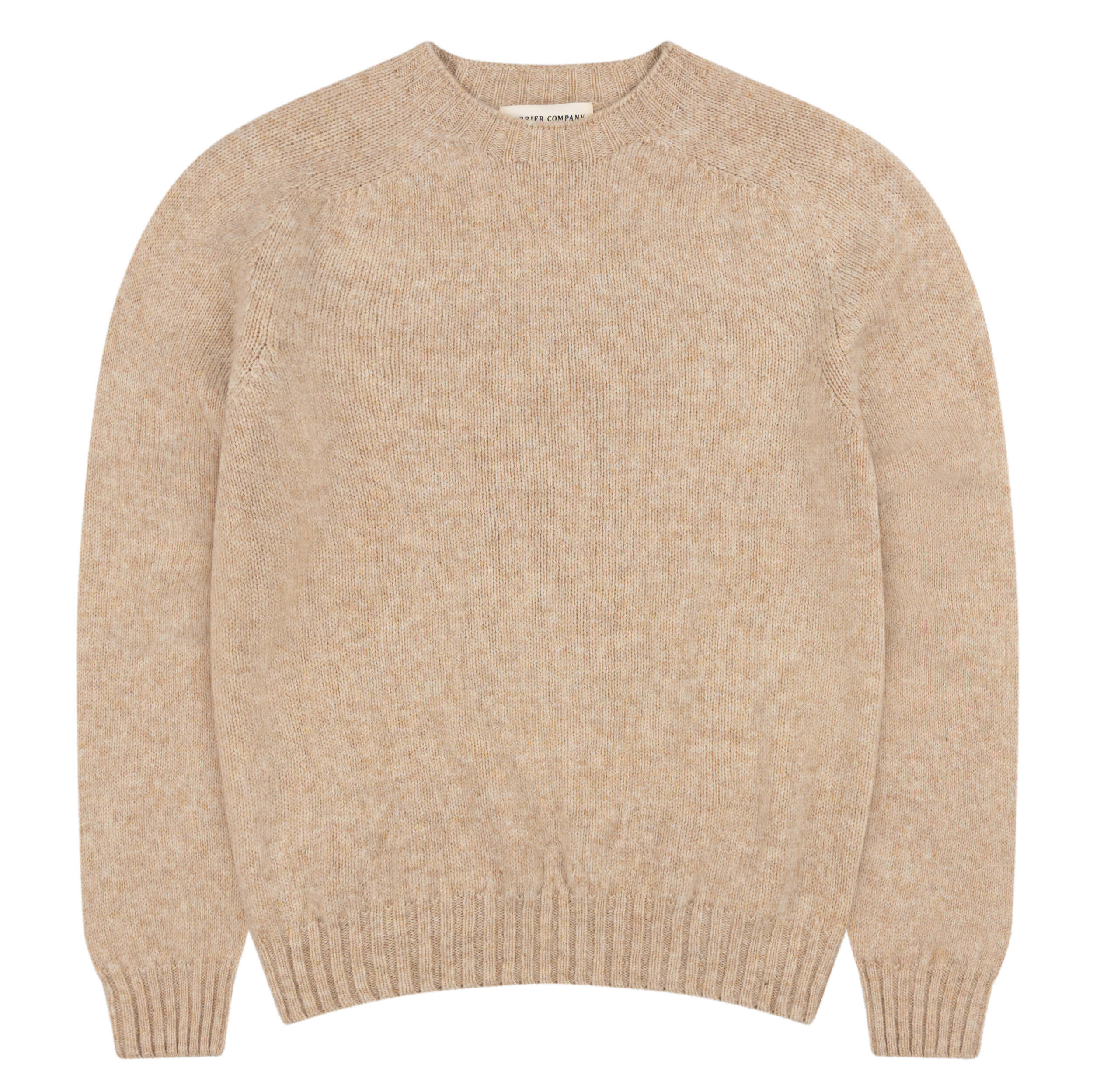 Carrier Company Shetland Lambswool Jumper In Calico