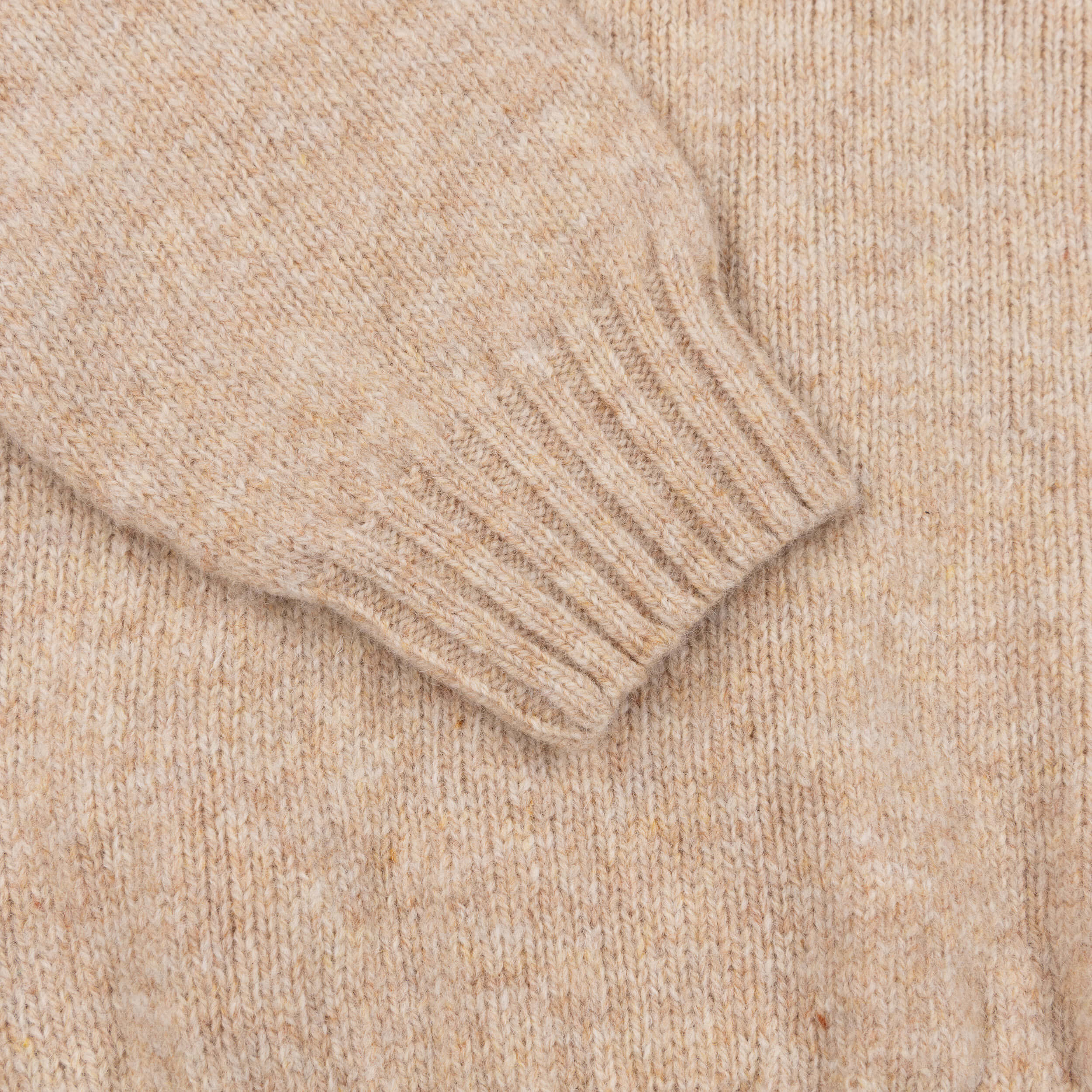 Carrier Company Shetland Lambswool Jumper In Calico