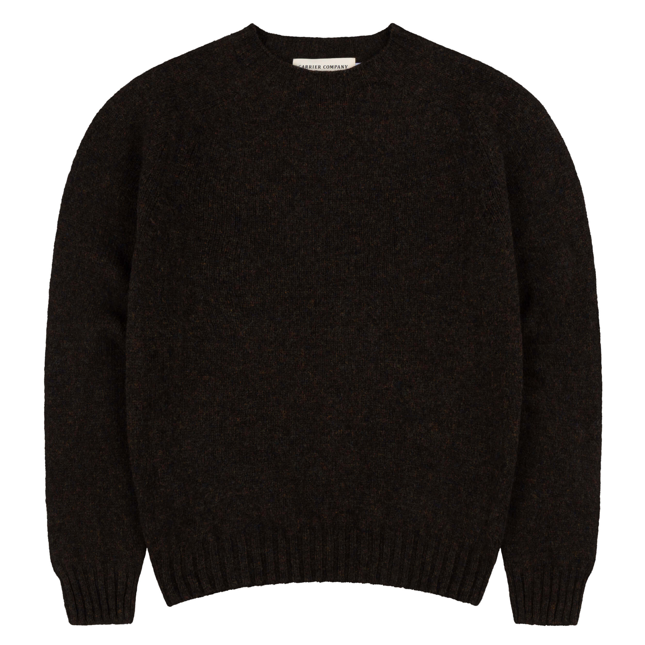 Carrier Company Shetland Lambswool Jumper in Plough