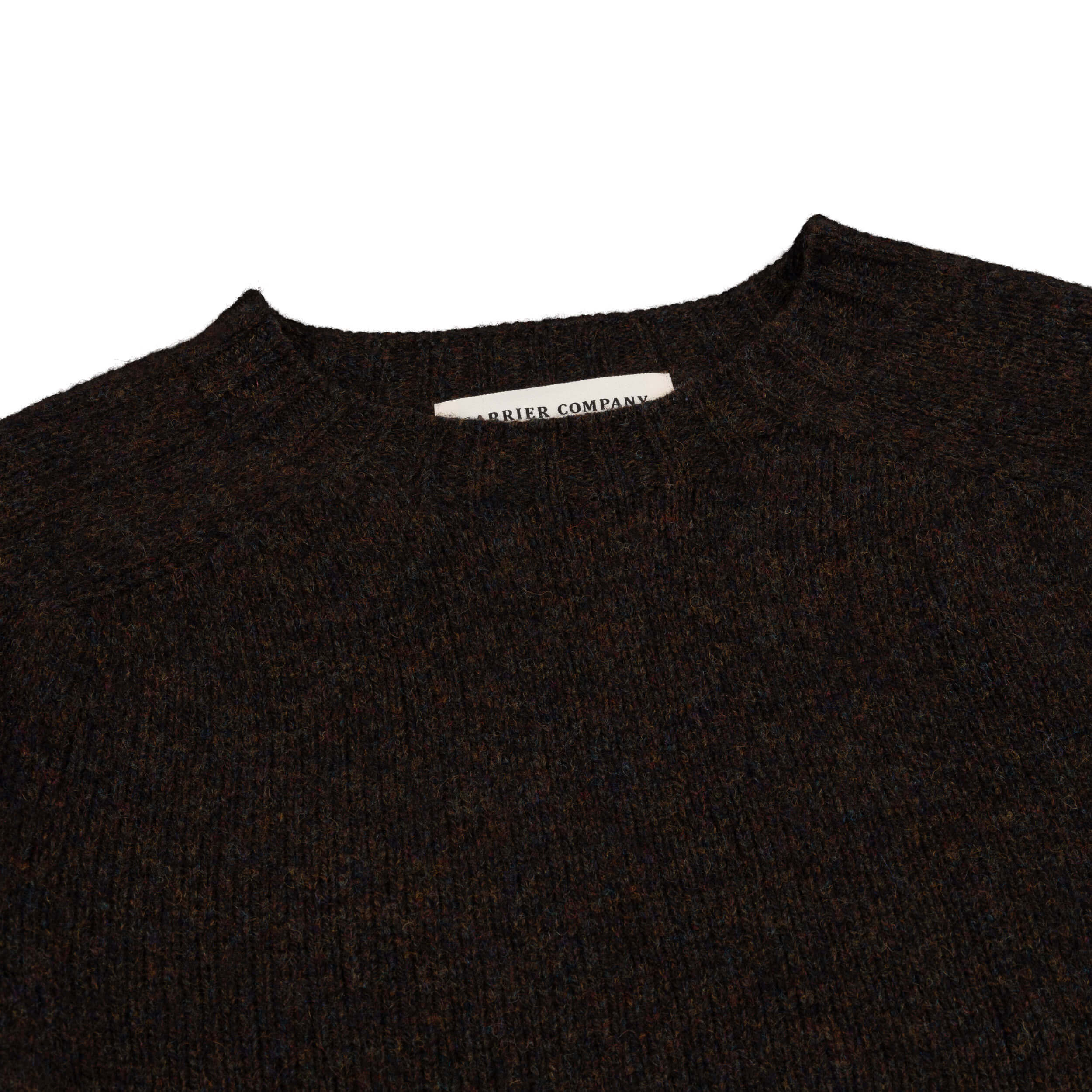 Carrier Company Shetland Lambswool Jumper in Plough