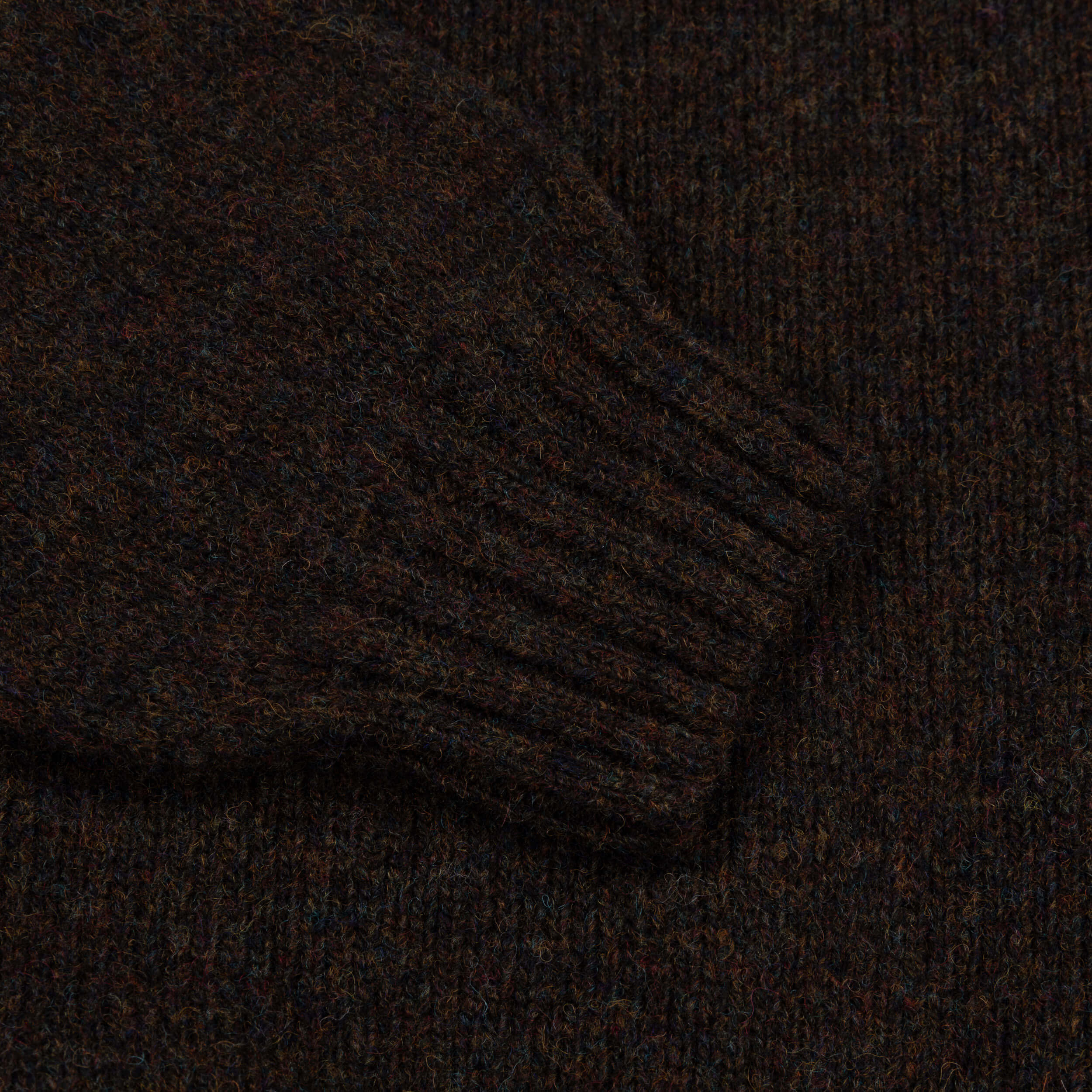 Carrier Company Shetland Lambswool Jumper in Plough