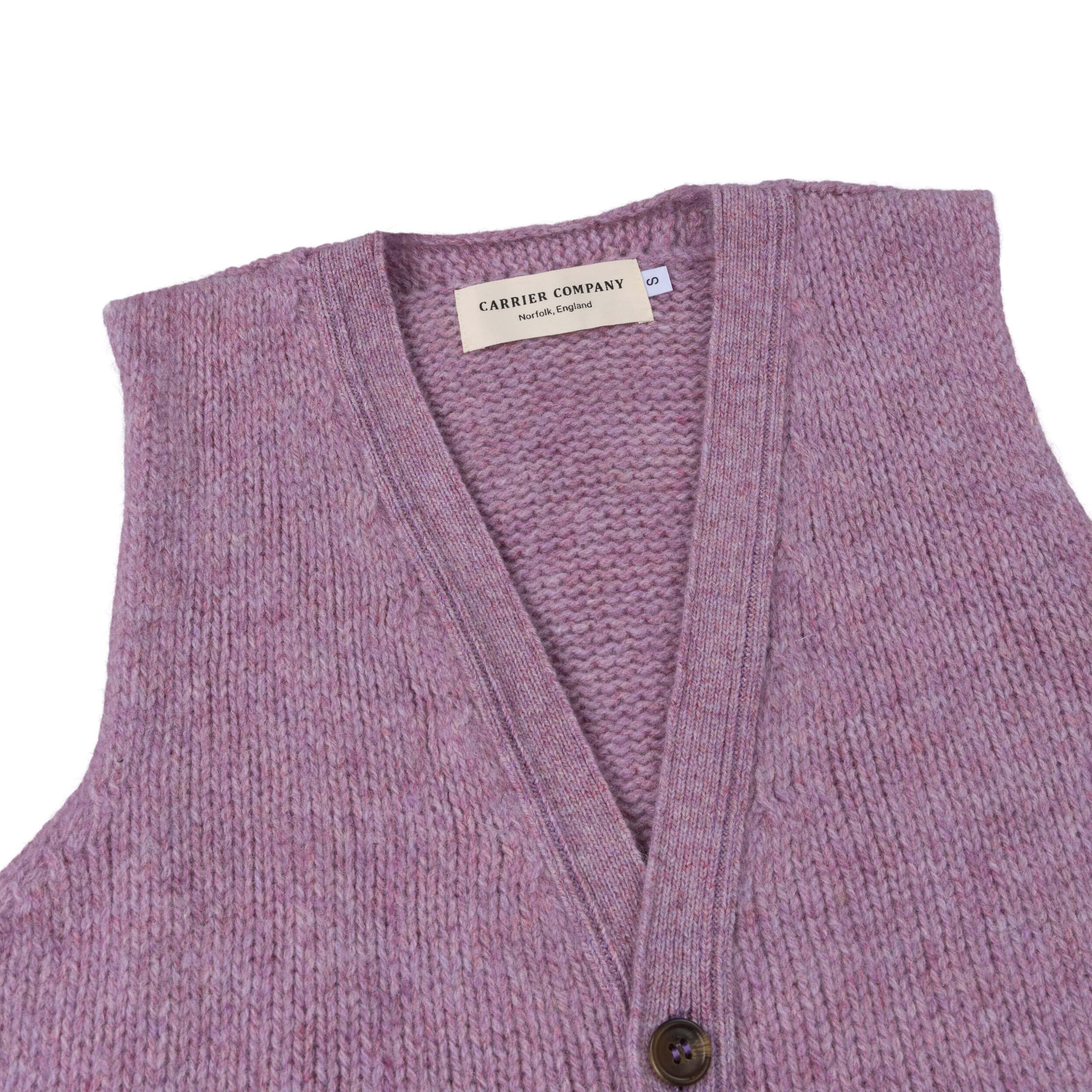 Carrier Company Sleeveless Cardigan in Lilac