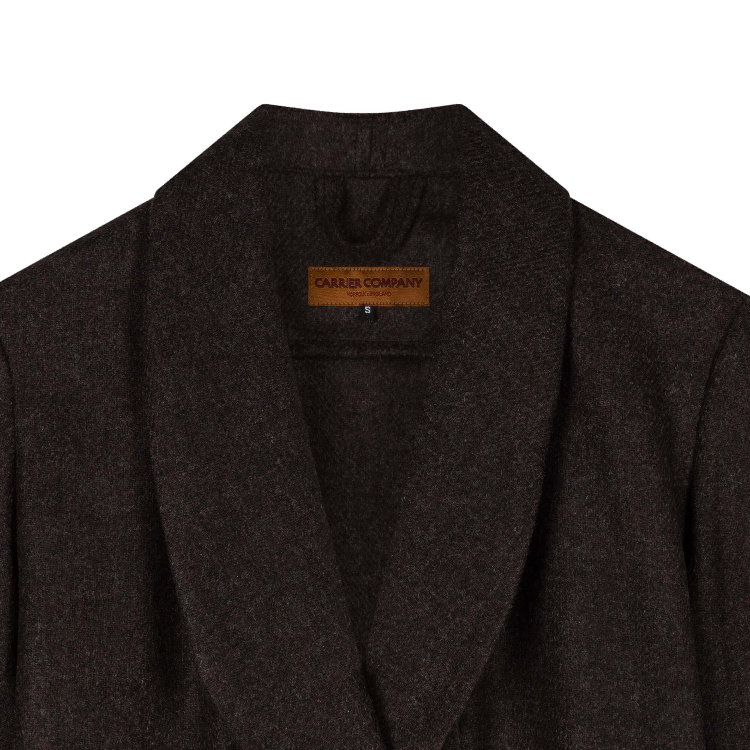 Carrier Company Wool Dressing Gown In Chocolate Wool