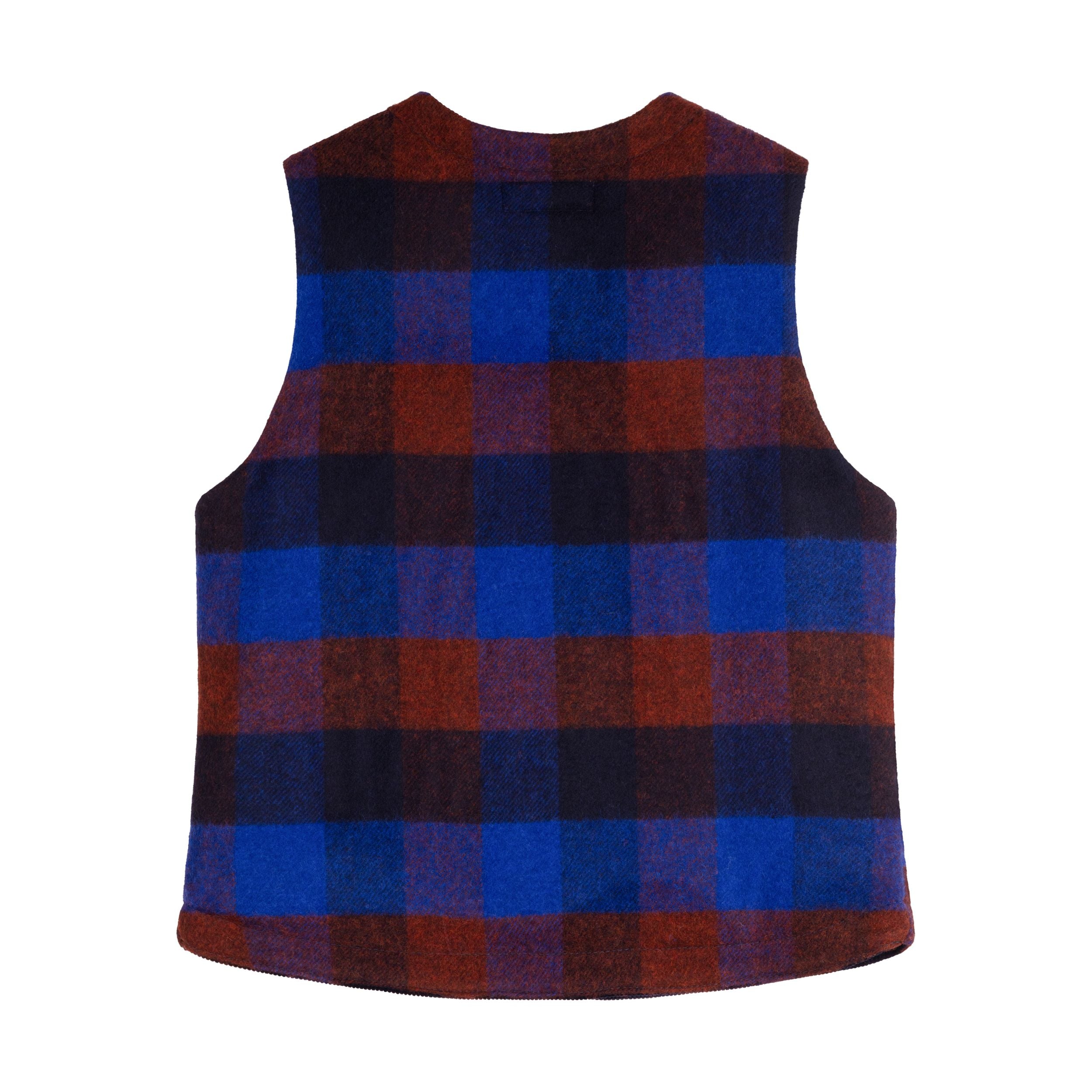 Carrier Company Wool Warmer in Blue Check