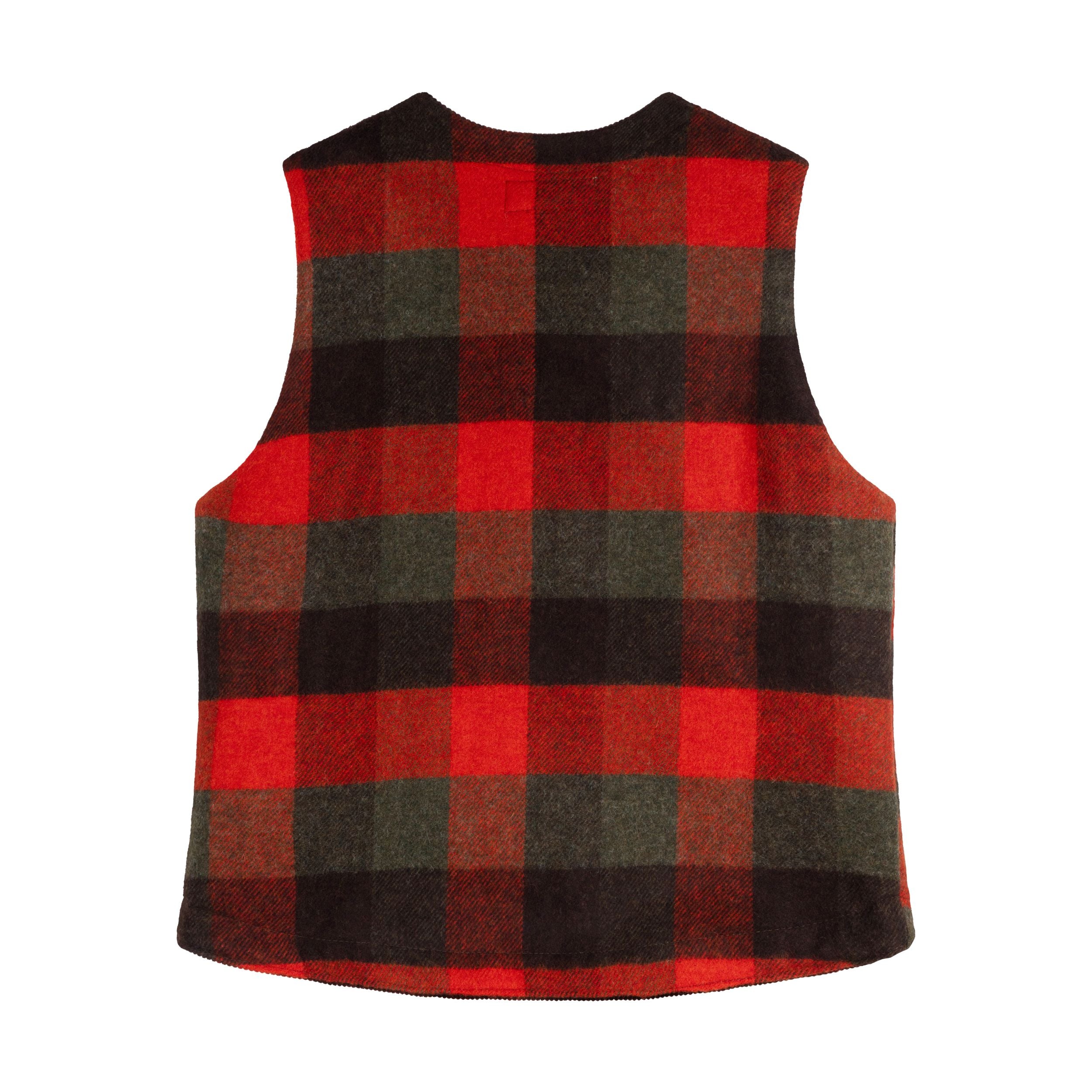 Carrier Company Wool Warmer in Orange Check