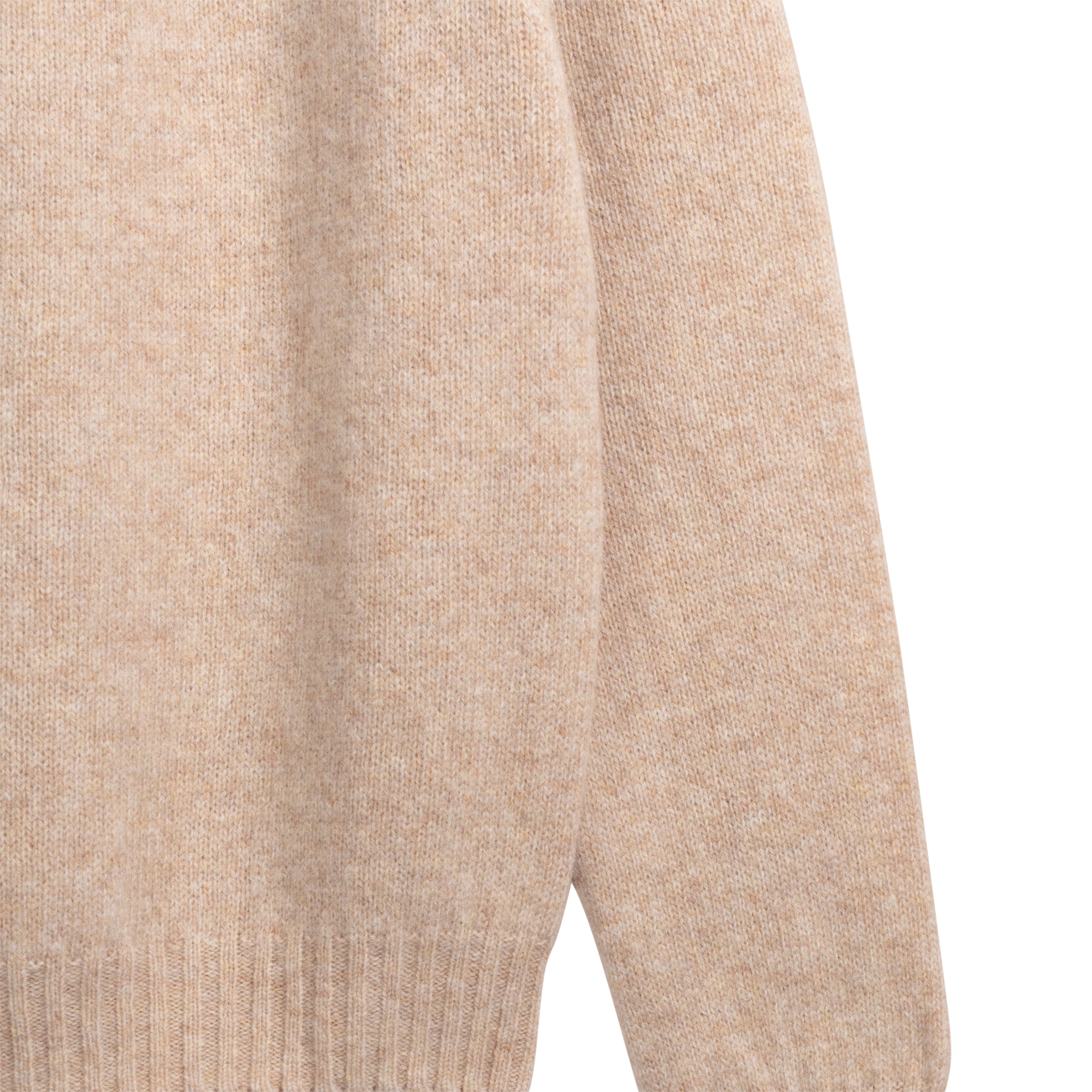 Carrier Company Shetland Wool Yoke Jumper in Tusk and Smoulder