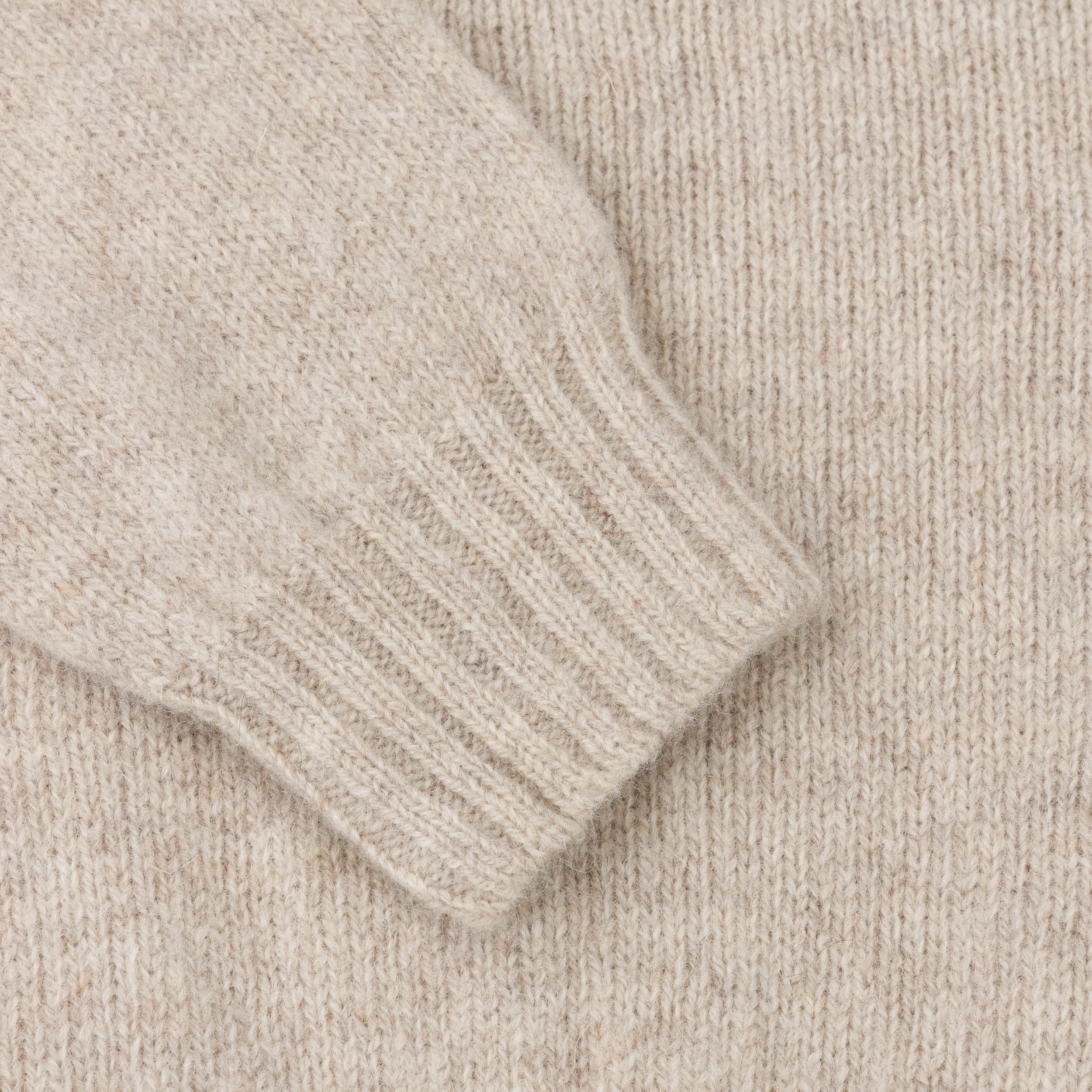 Carrier Company Shetland Lambswool Jumper in Putty