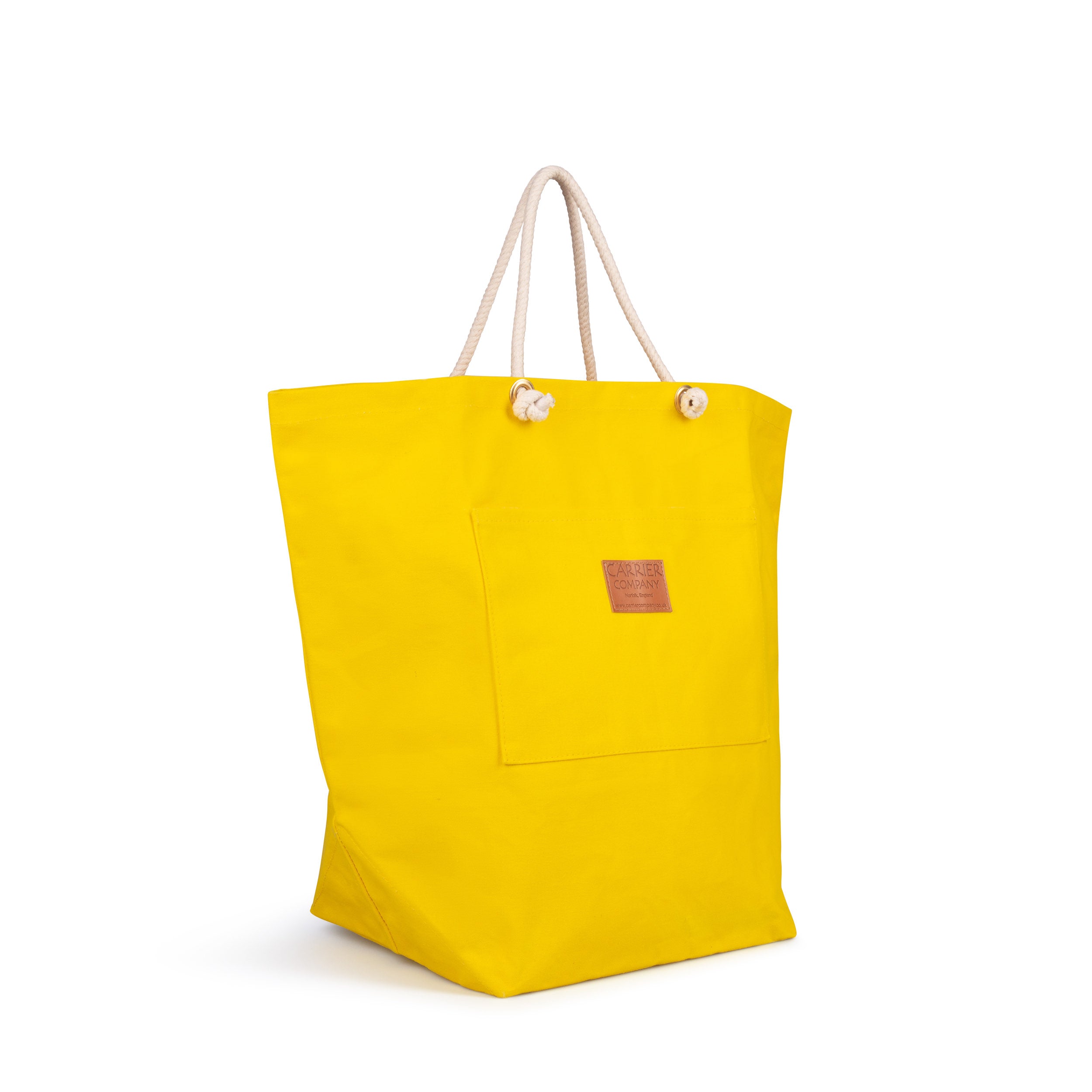 Carrier Company Beach Bag in Yellow Canvas