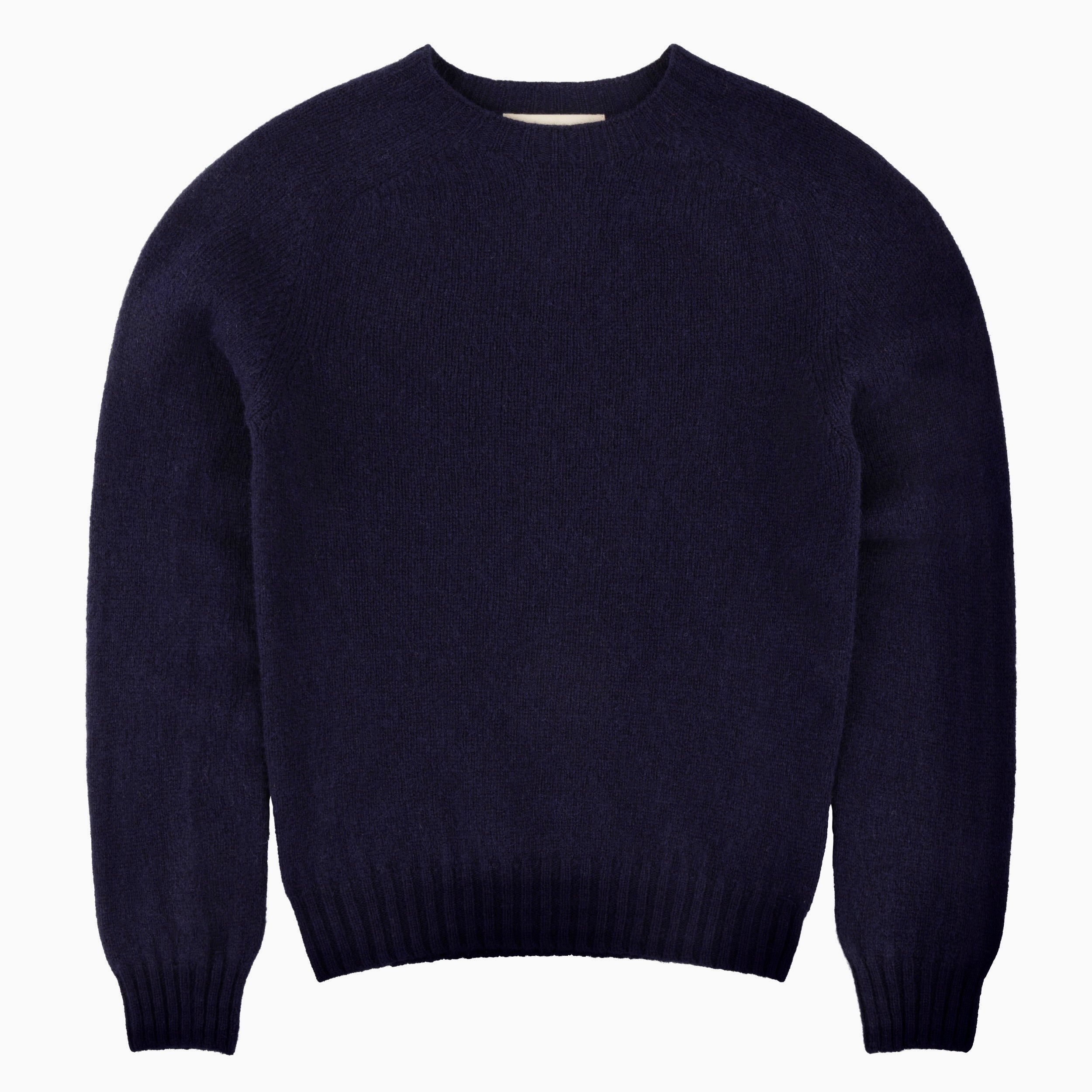 Carrier Company Shetland Lambswool Jumper in Navy