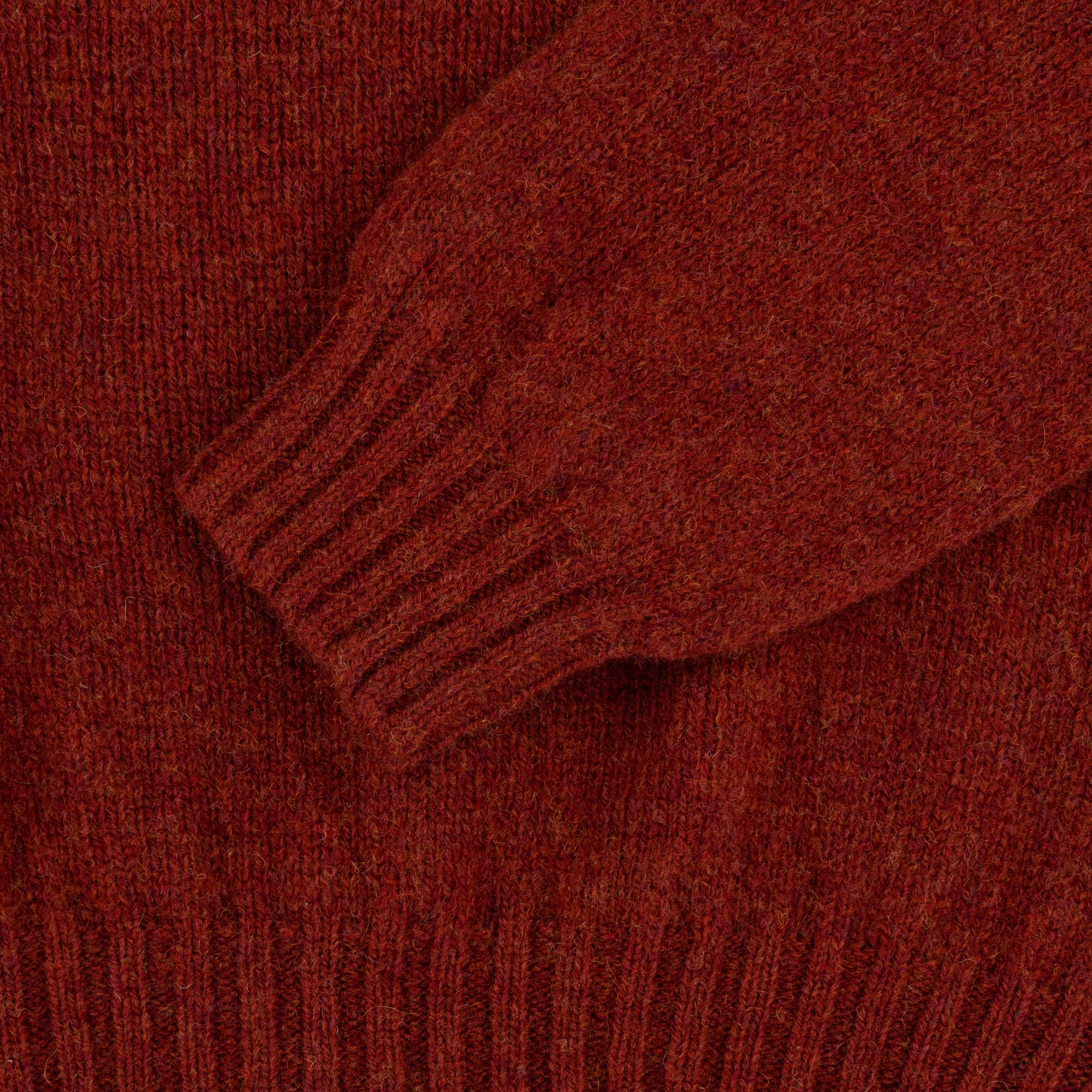 Carrier Company Shetland Lambswool Jumper in Blaze