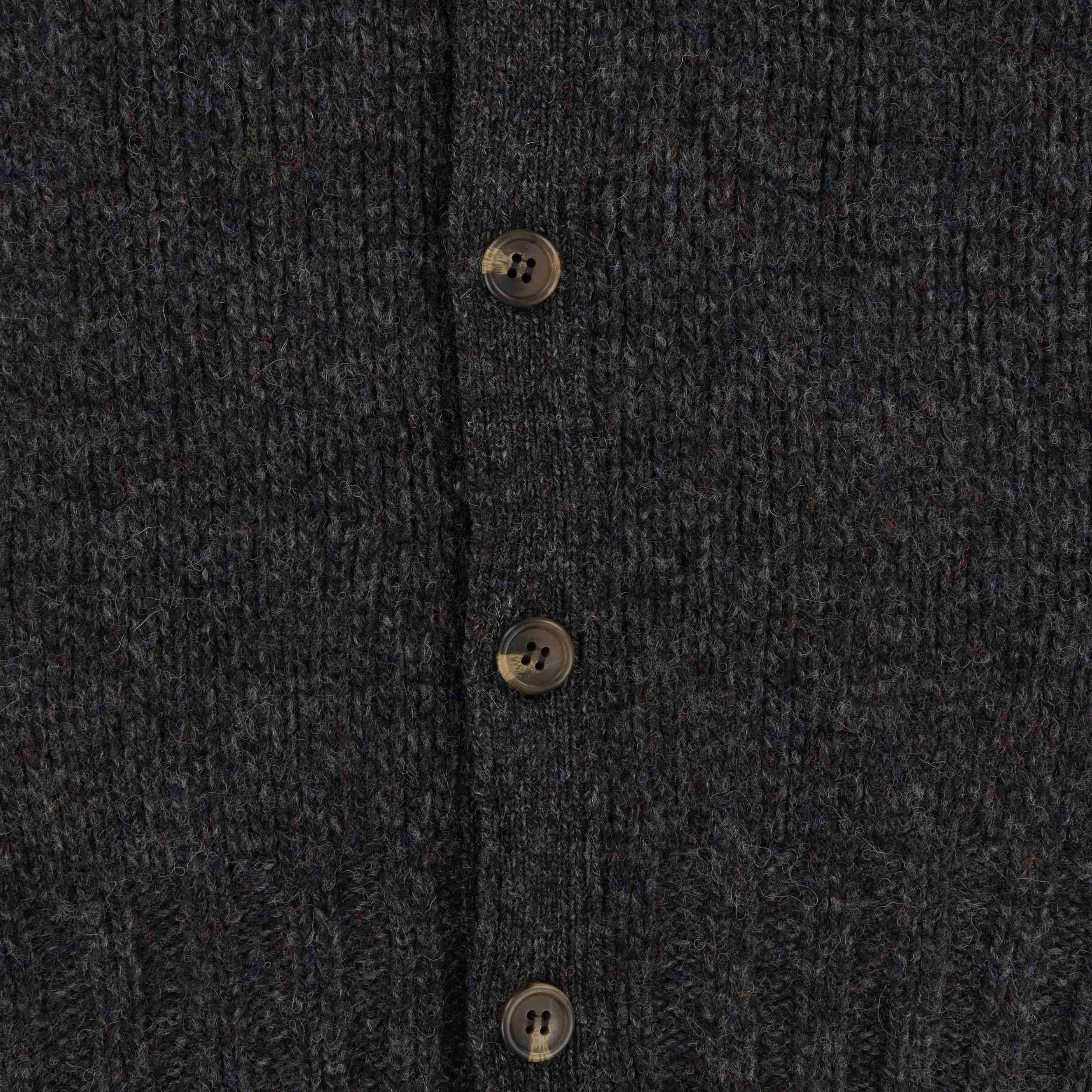 Carrier Company Shetland Wool Waistcoat in Charcoal