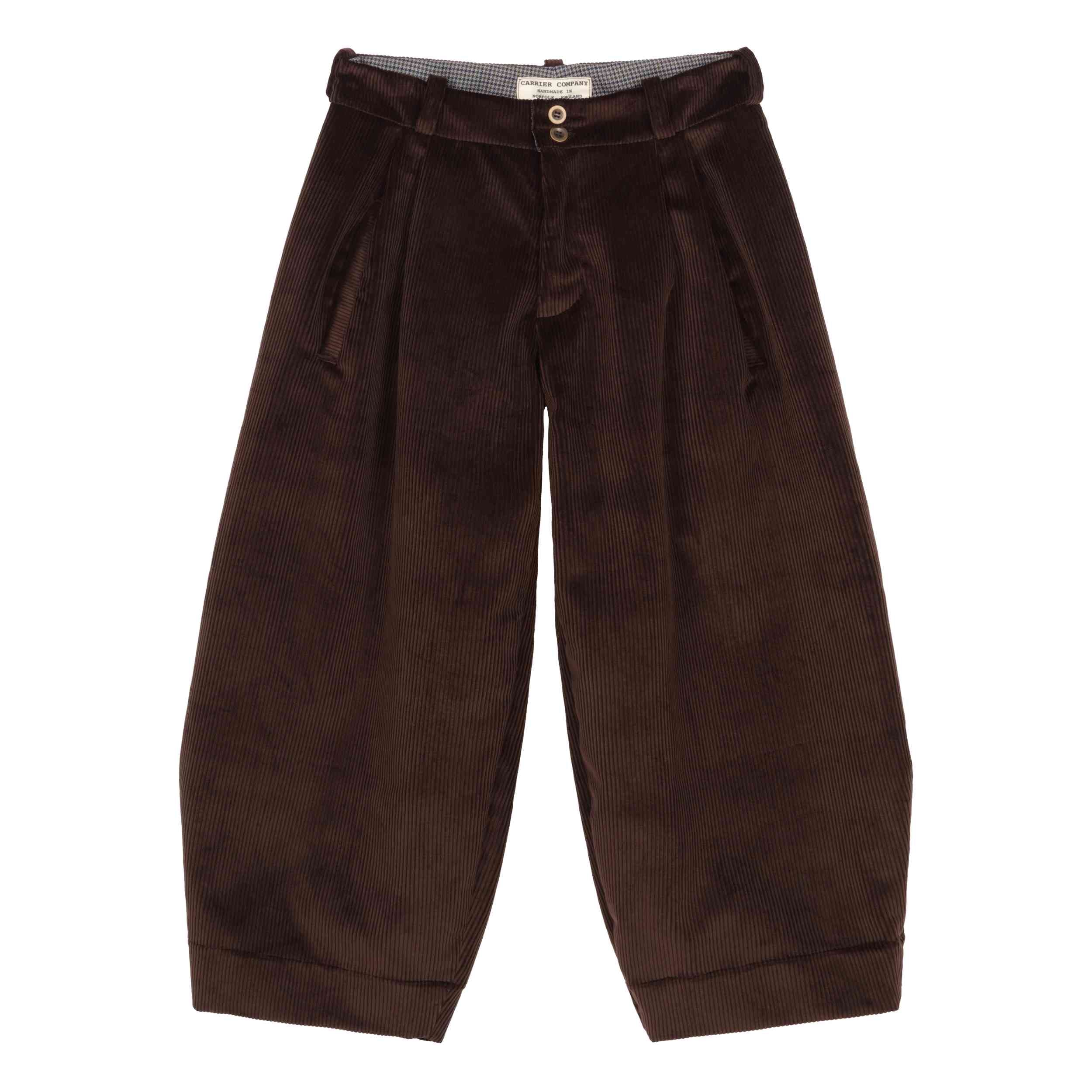 Carrier Company Dutch Trouser in Corduroy in Chocolate Brown