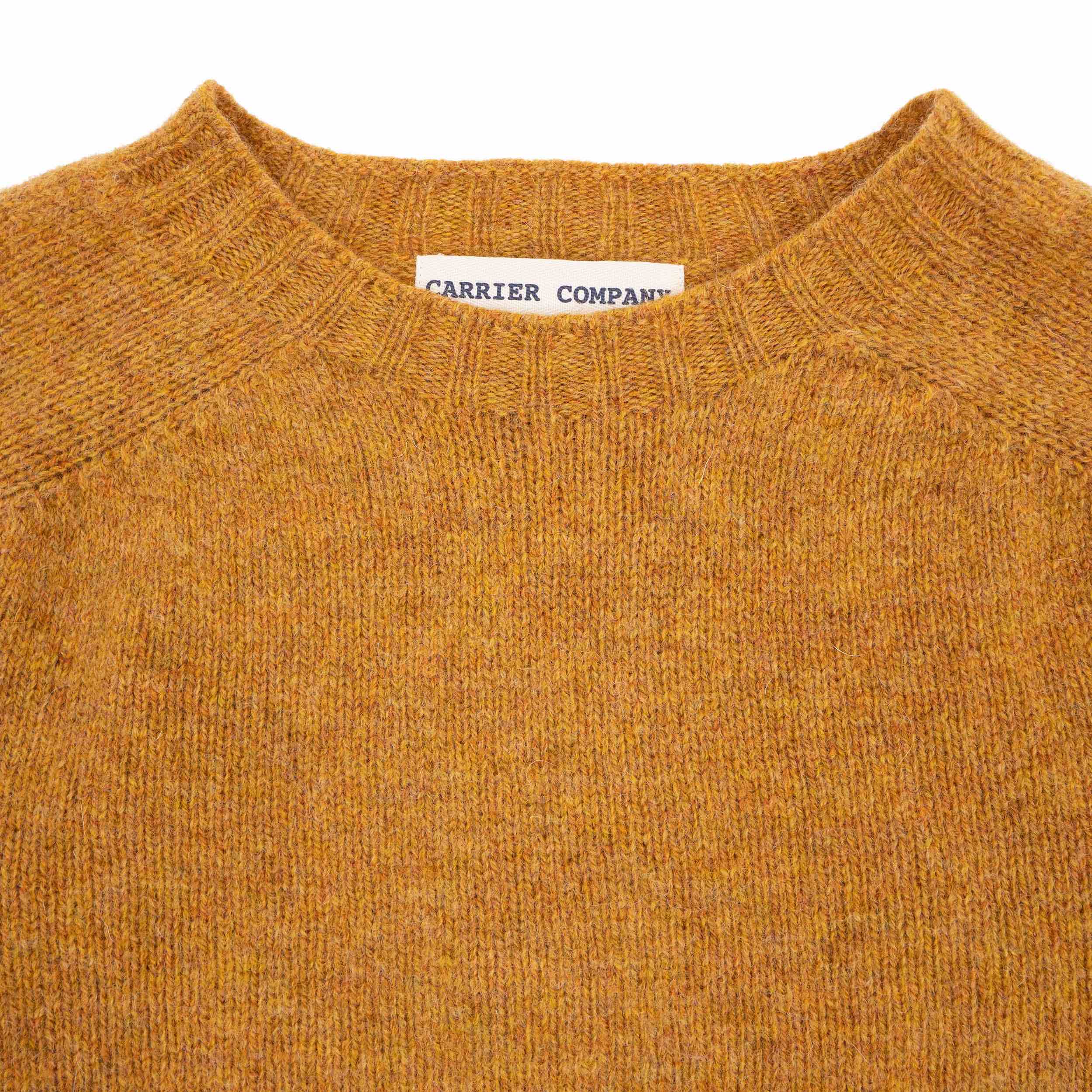 Carrier Company Shetland Lambswool Jumper in Cumin