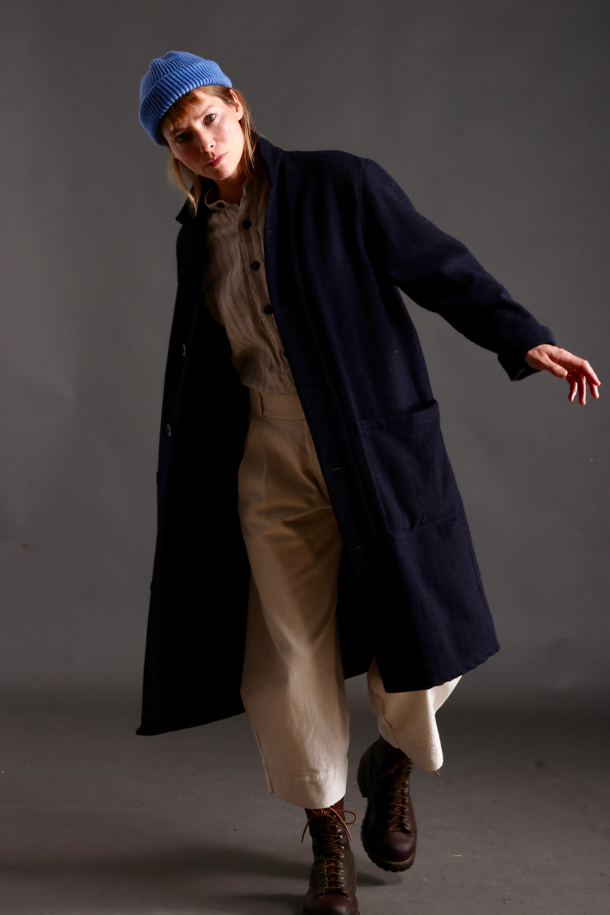 Sienna is 5'6", a size 10 and wears a Small coat