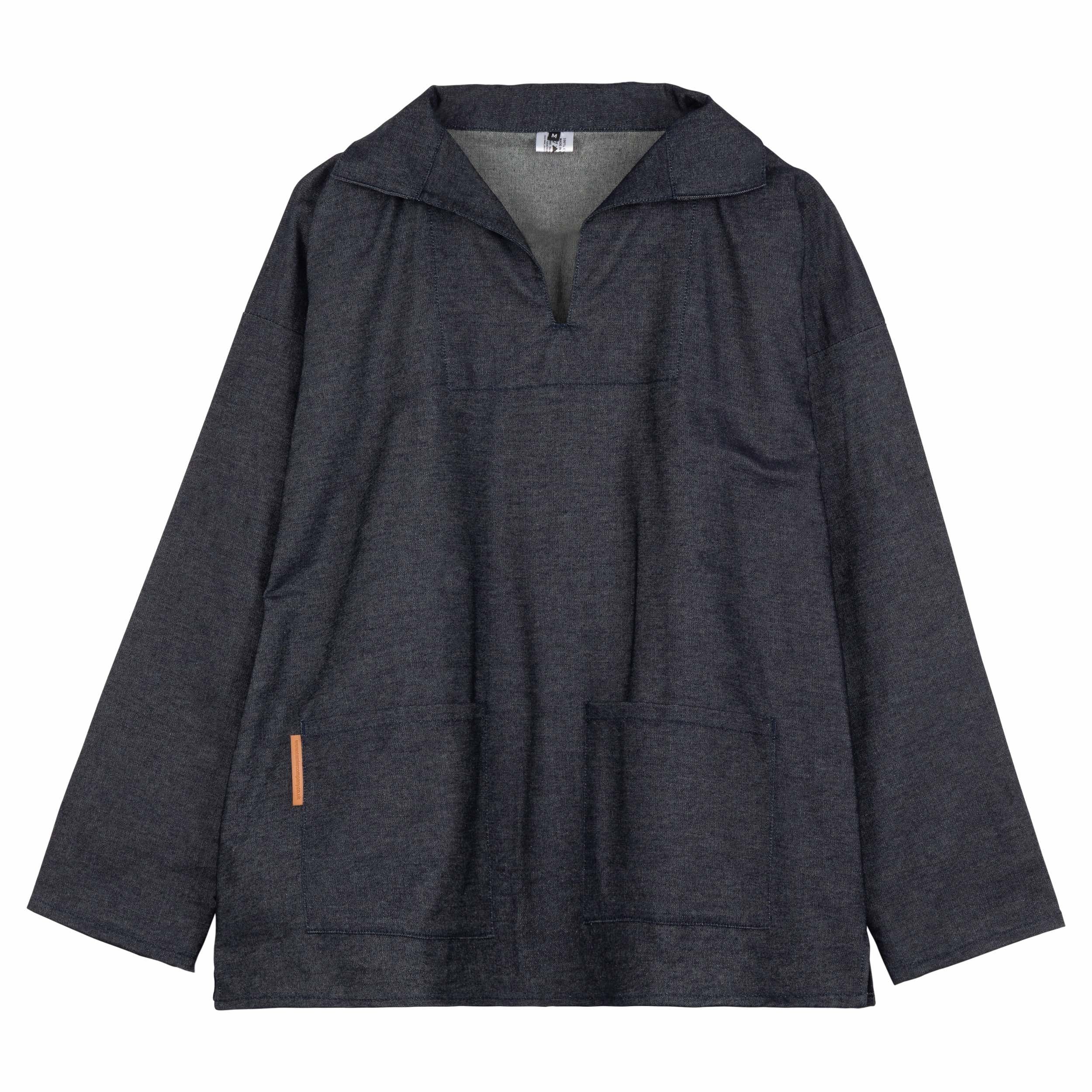 Carrier Company V-Neck Smock in Denim