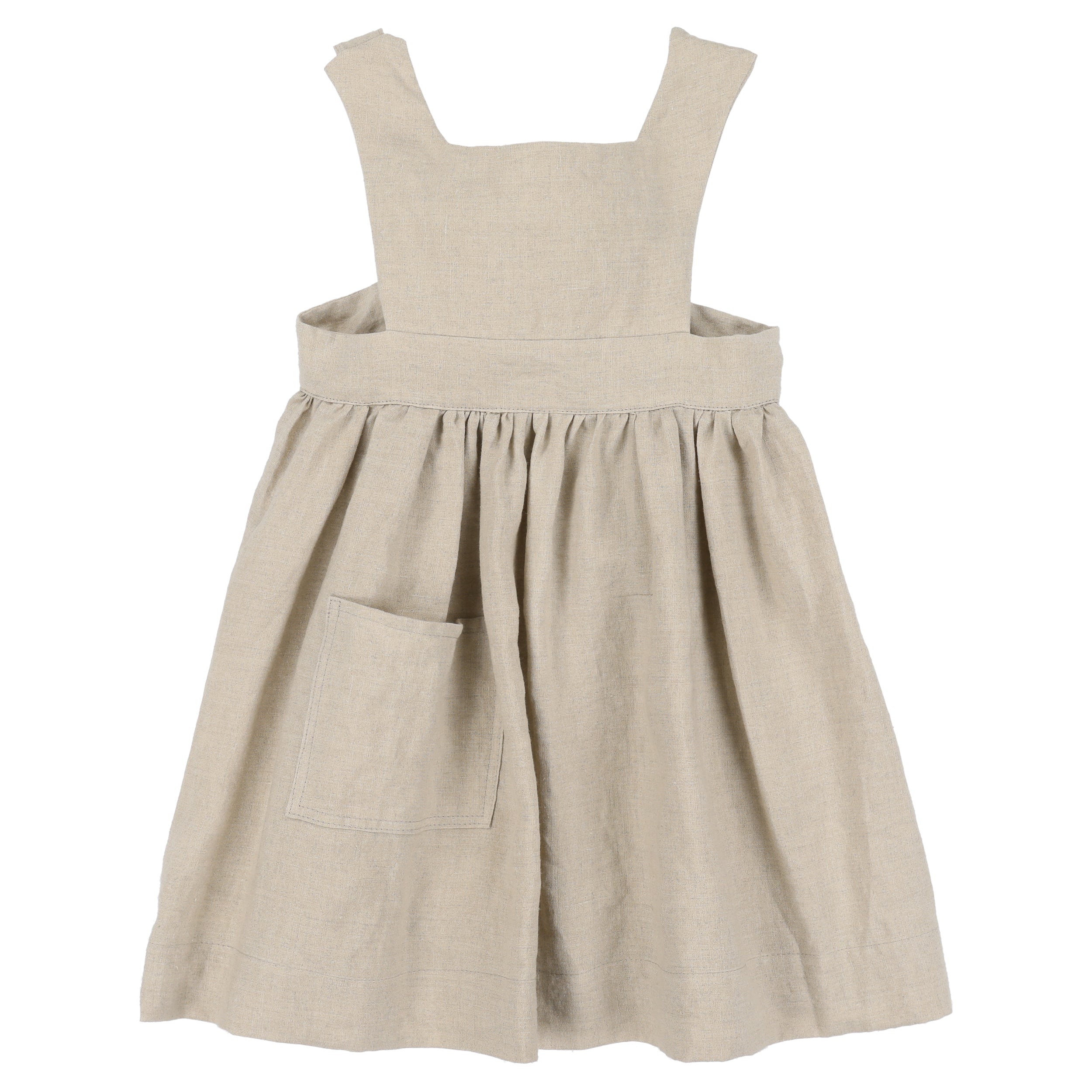 Carrier Company Child's Pinafore in Unbleached Linen