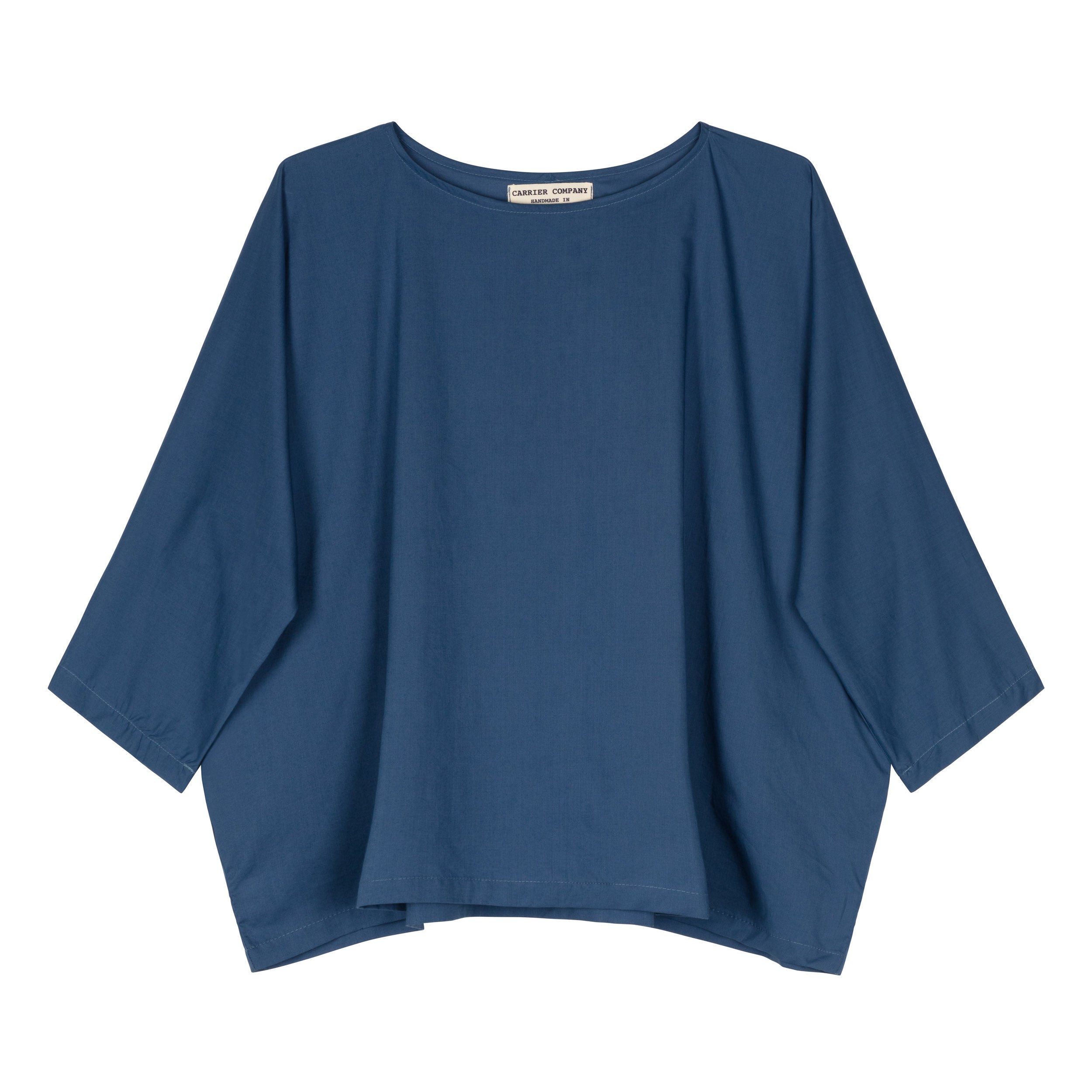 Carrier Company Cotton Tee Shirt in Petrol Blue