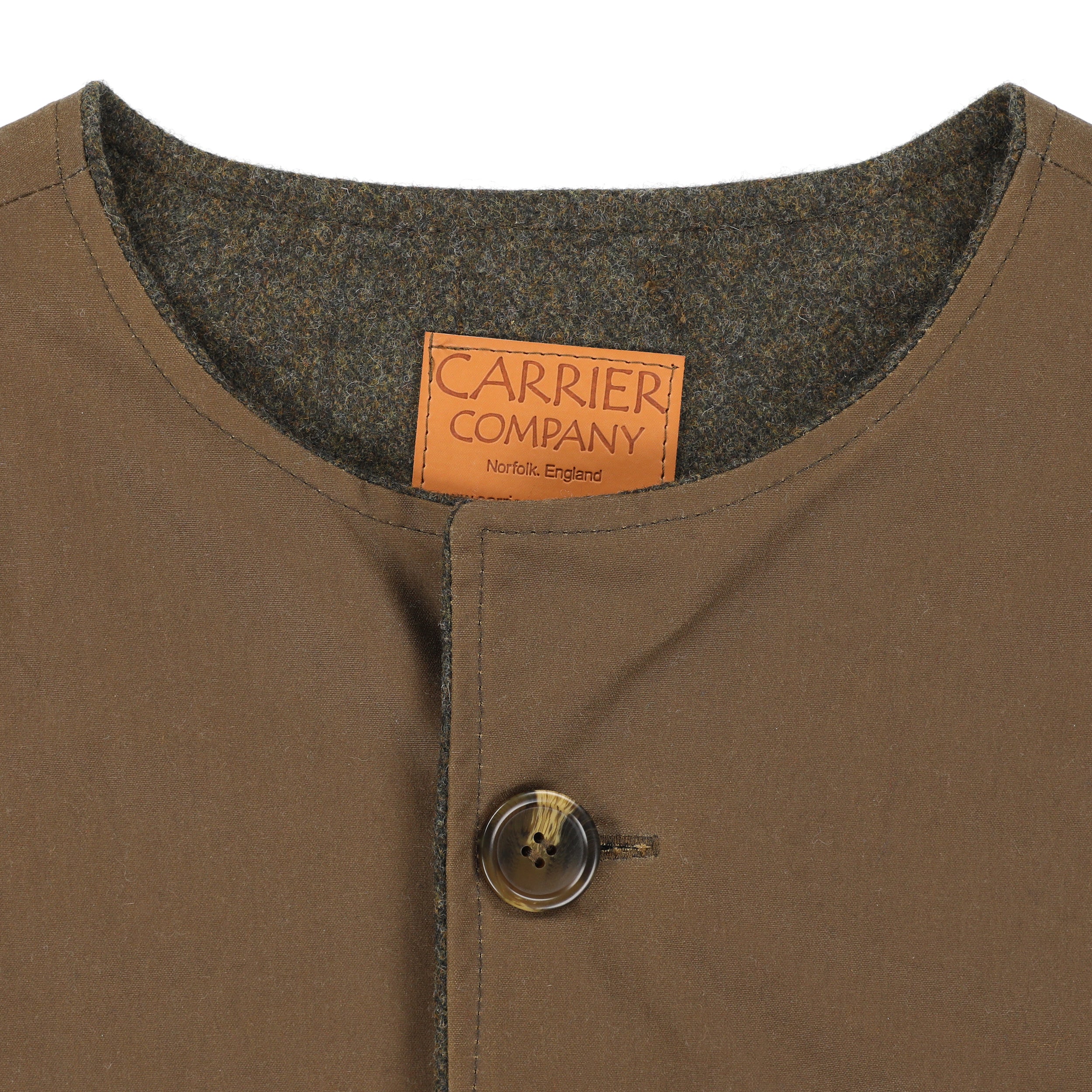 Carrier Company Norfolk Jerkin in Tan