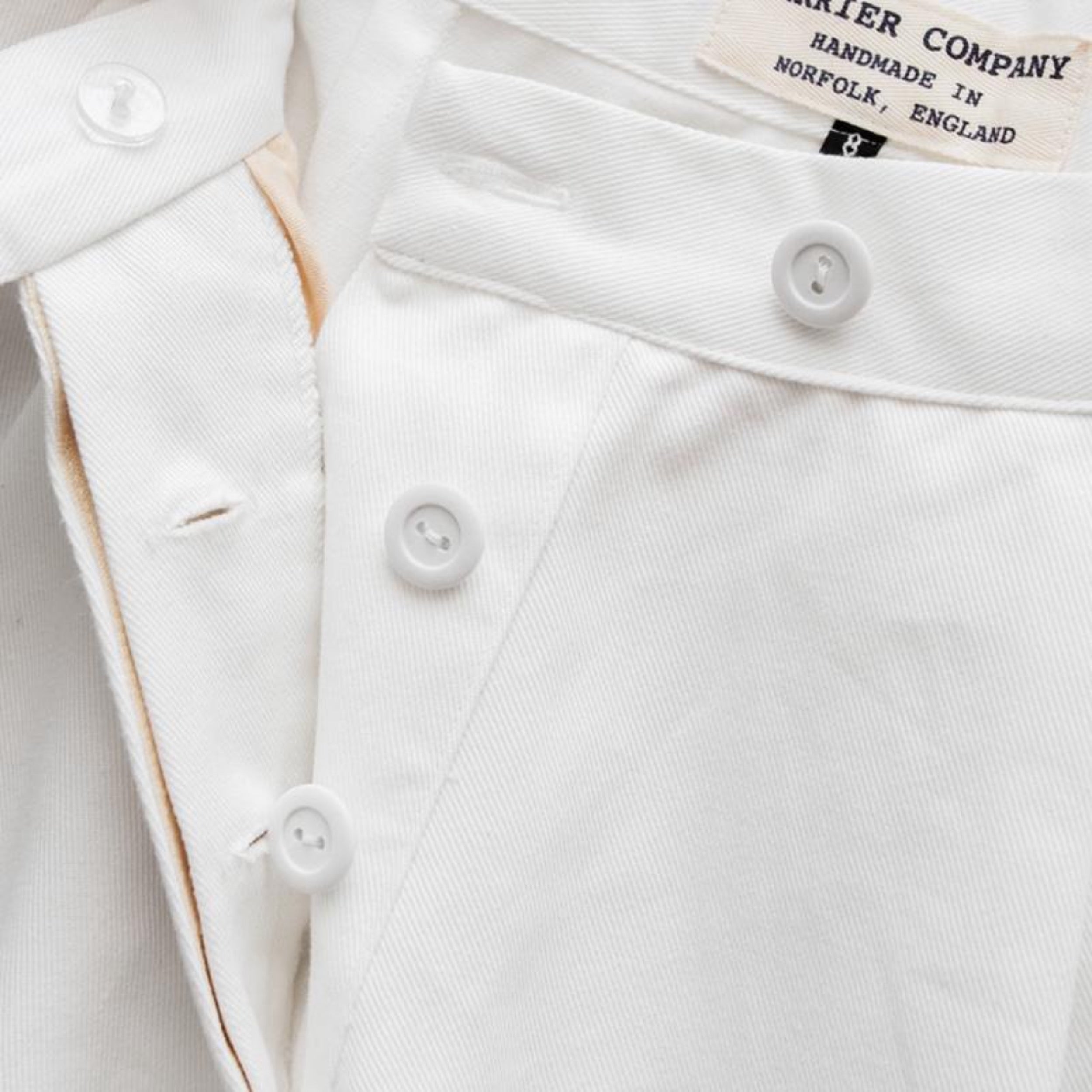 Carrier Company Cropped Trouser in White