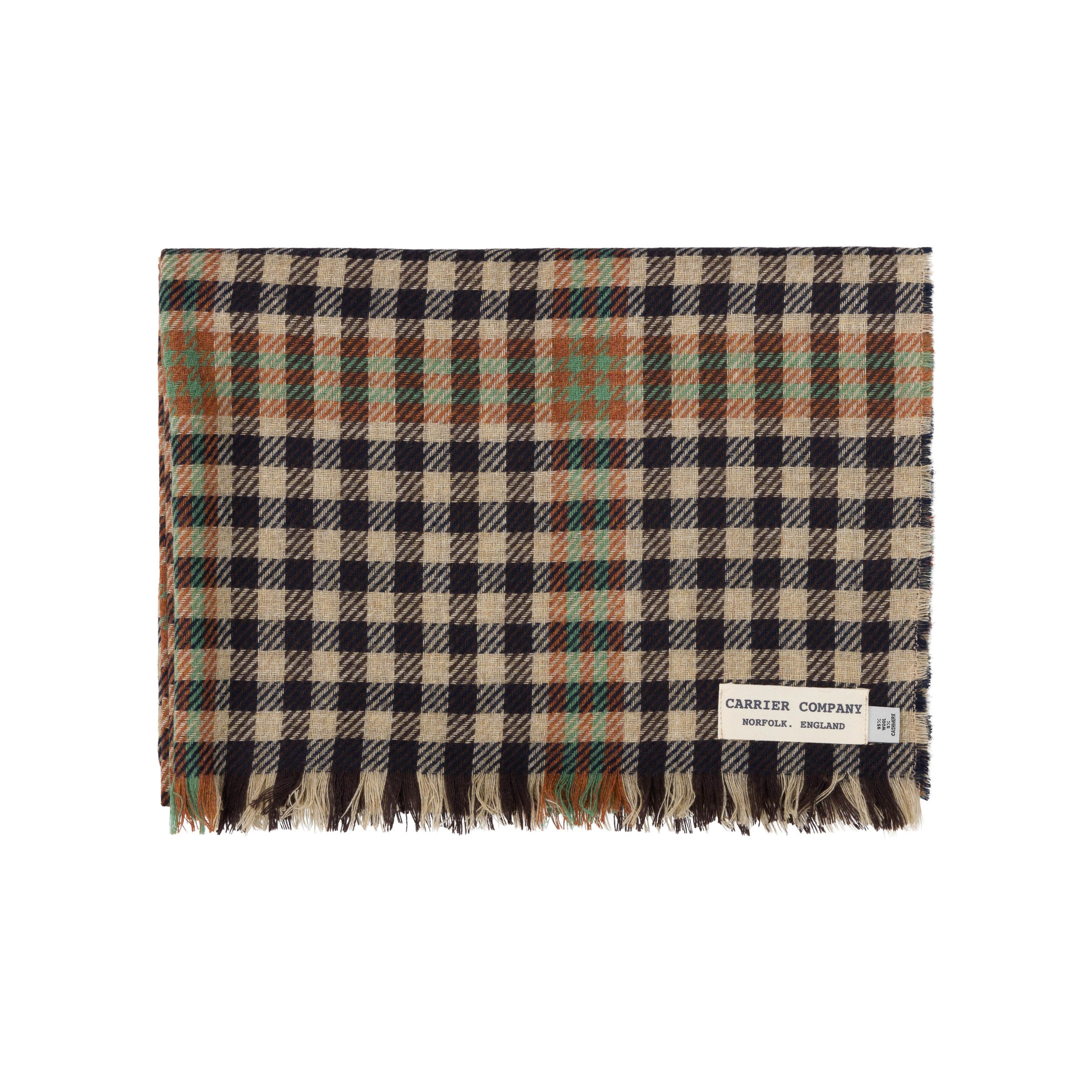 Carrier Company Luxury Cashmere & Lambswool Scarf in Antique Burns Tartan