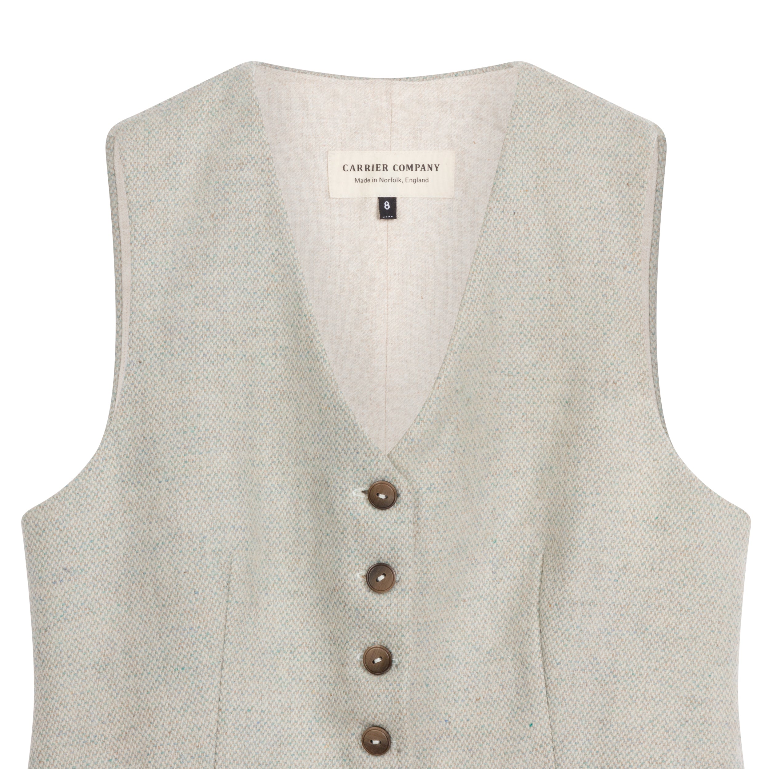 Ladies waistcoat in Duck Egg