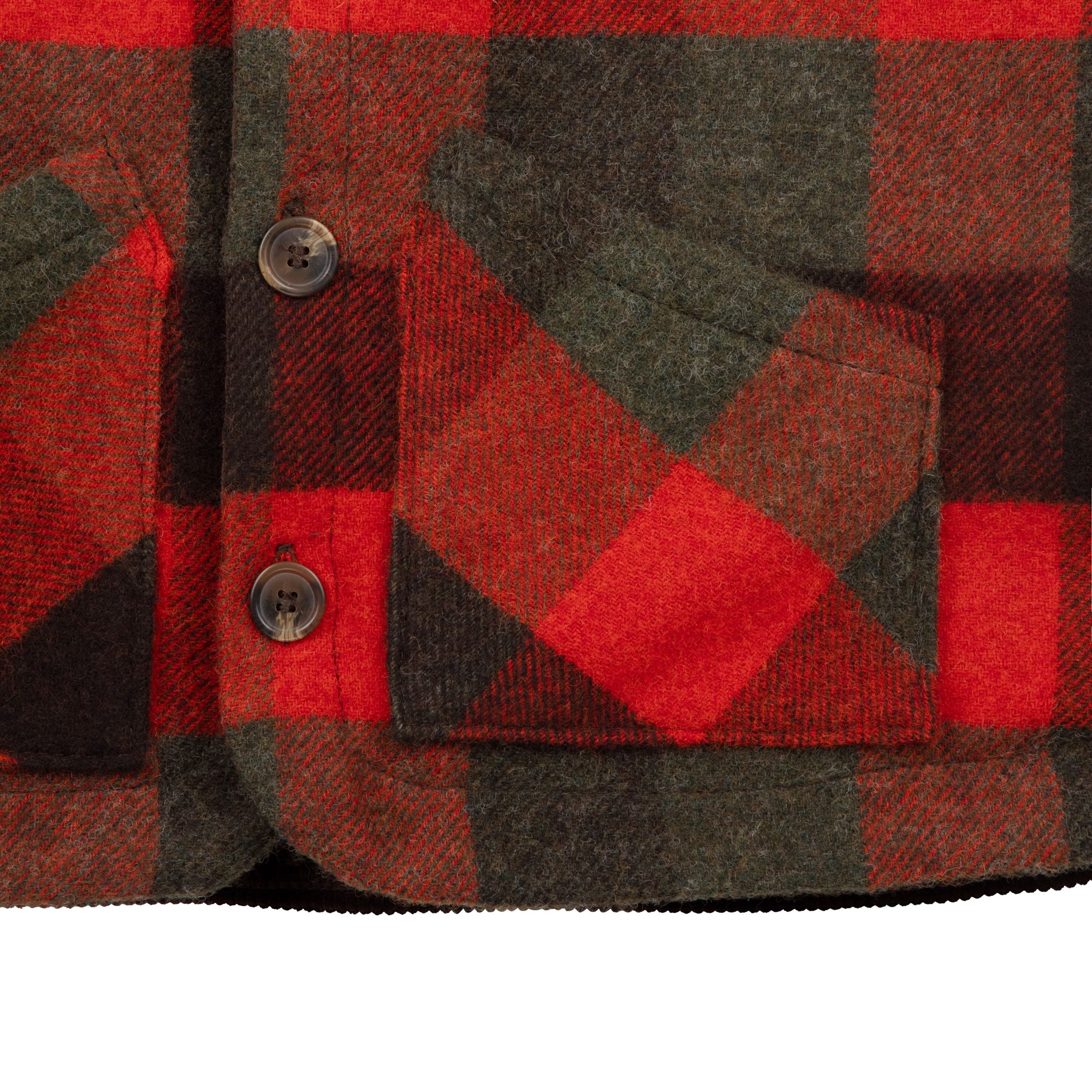 Carrier Company Wool Warmer in Orange Check