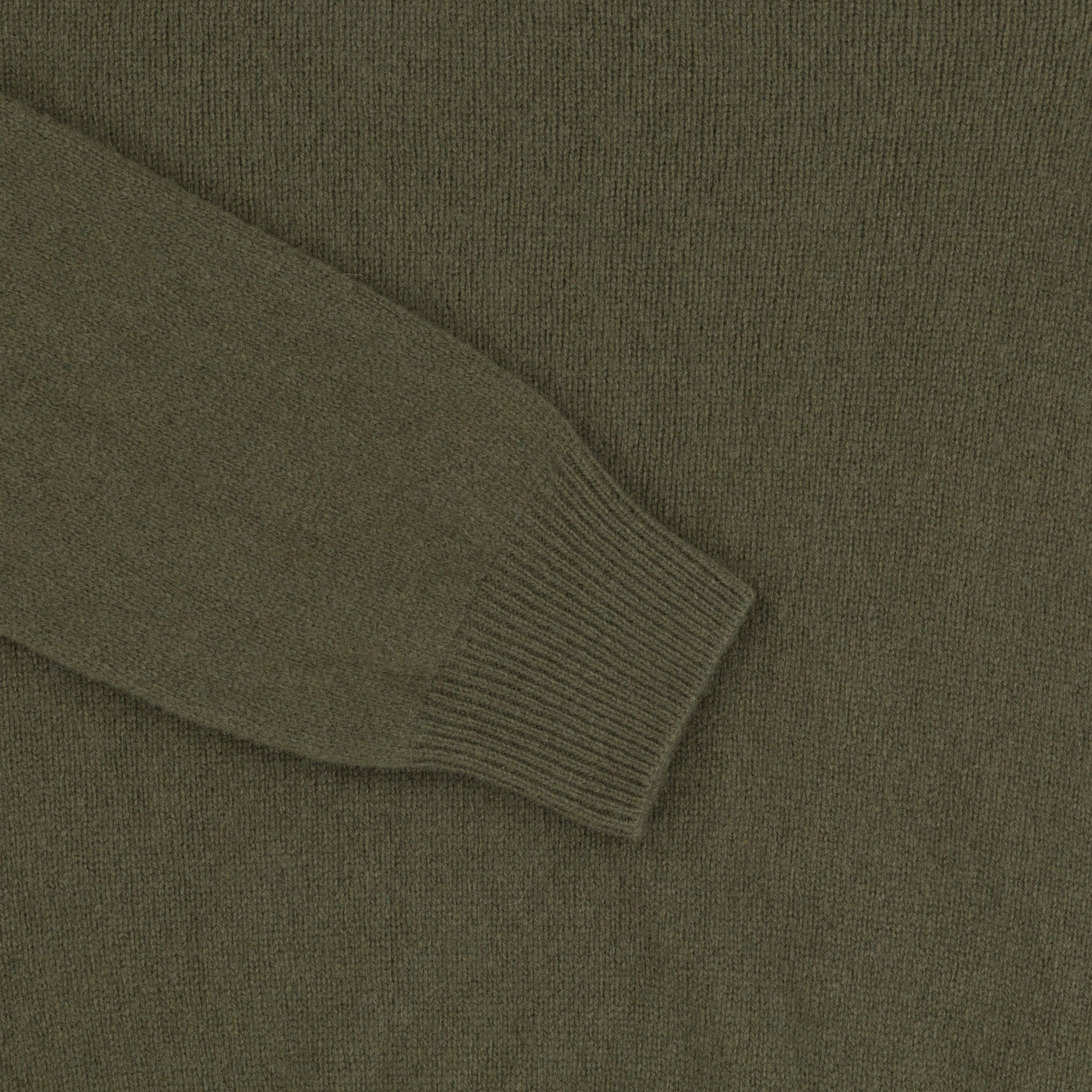 Carrier Company Hand Cashmere and Merino Supersoft Roll Neck Jumper in Olive