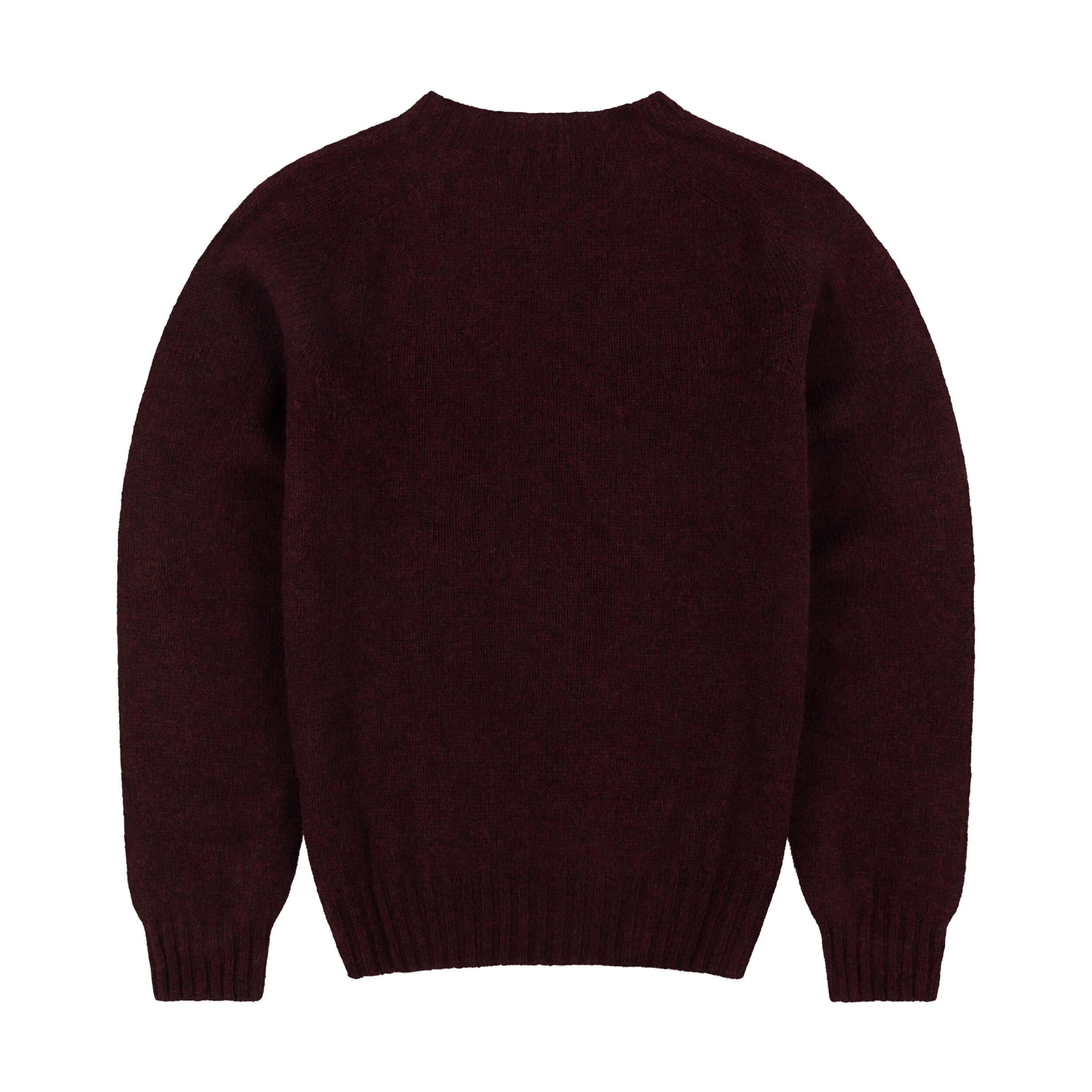 Carrier Company Shetland LAmbswool Jumper In Mulberry