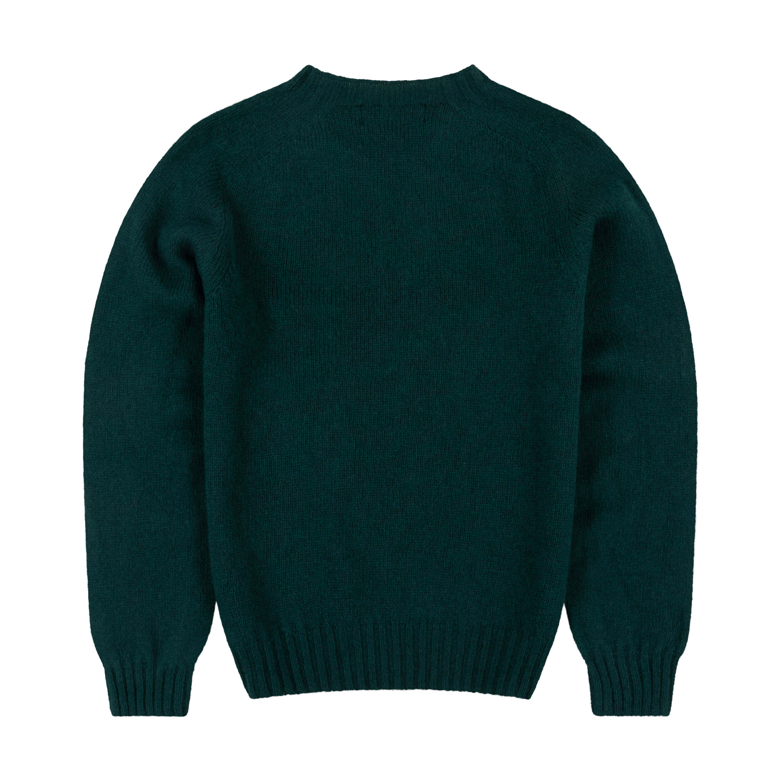 Carrier Company Shetland Lambswool Jumper In Ivy
