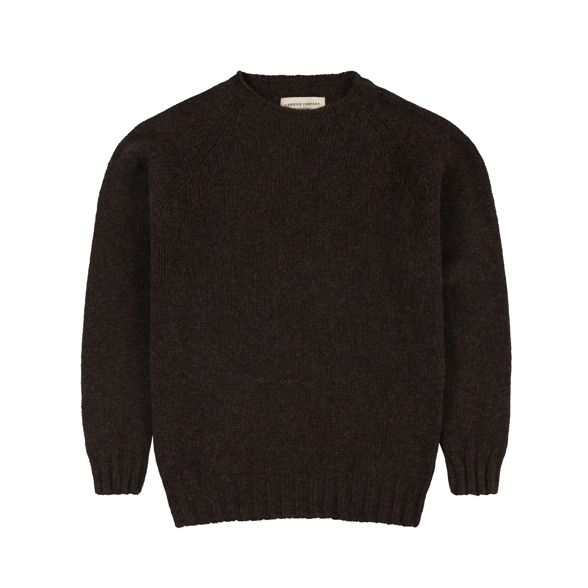 Carrier Company 4 Ply  Lambswool Jumper In Carob