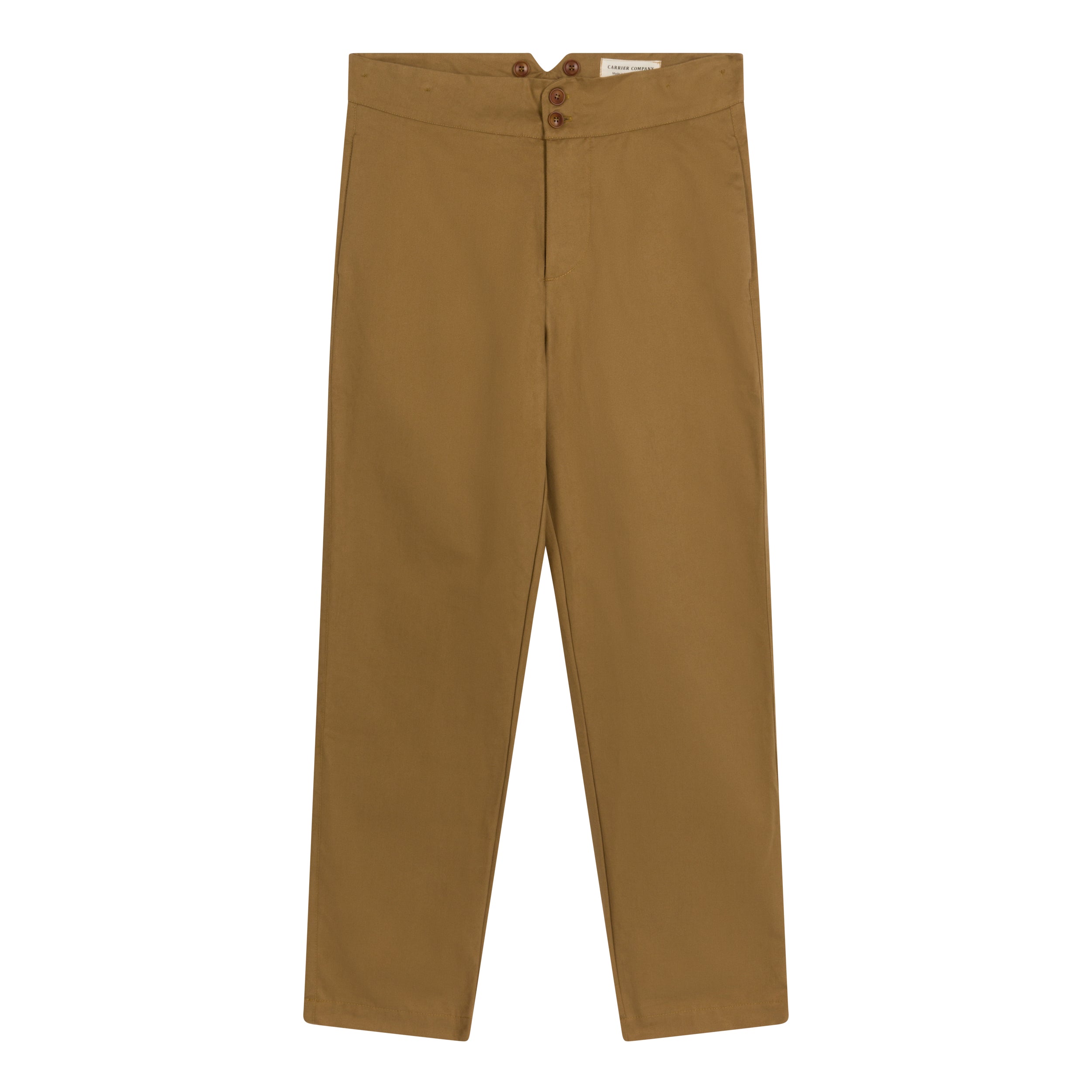 Carrier Company High Waisted Trouser in Tan