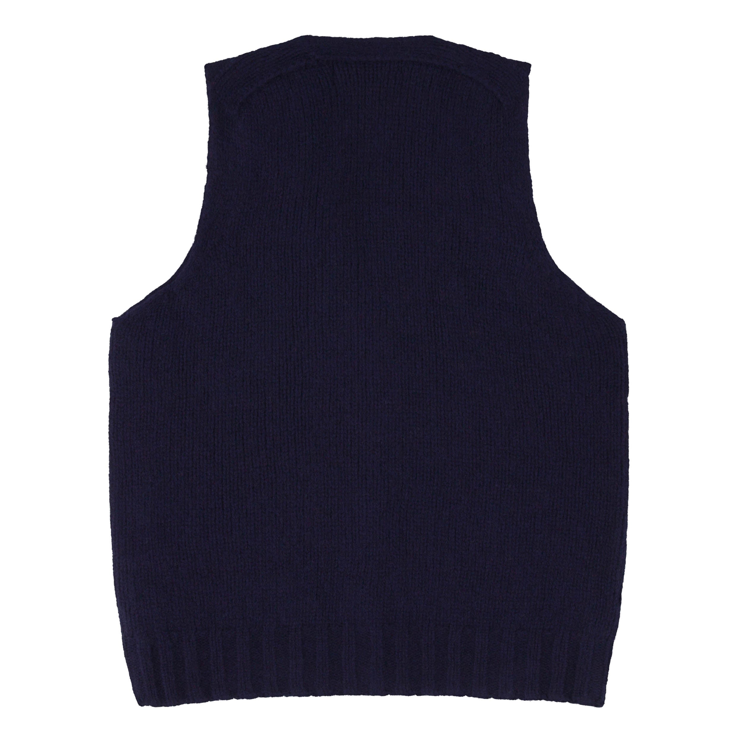 Sleeveless Cardigan in Navy