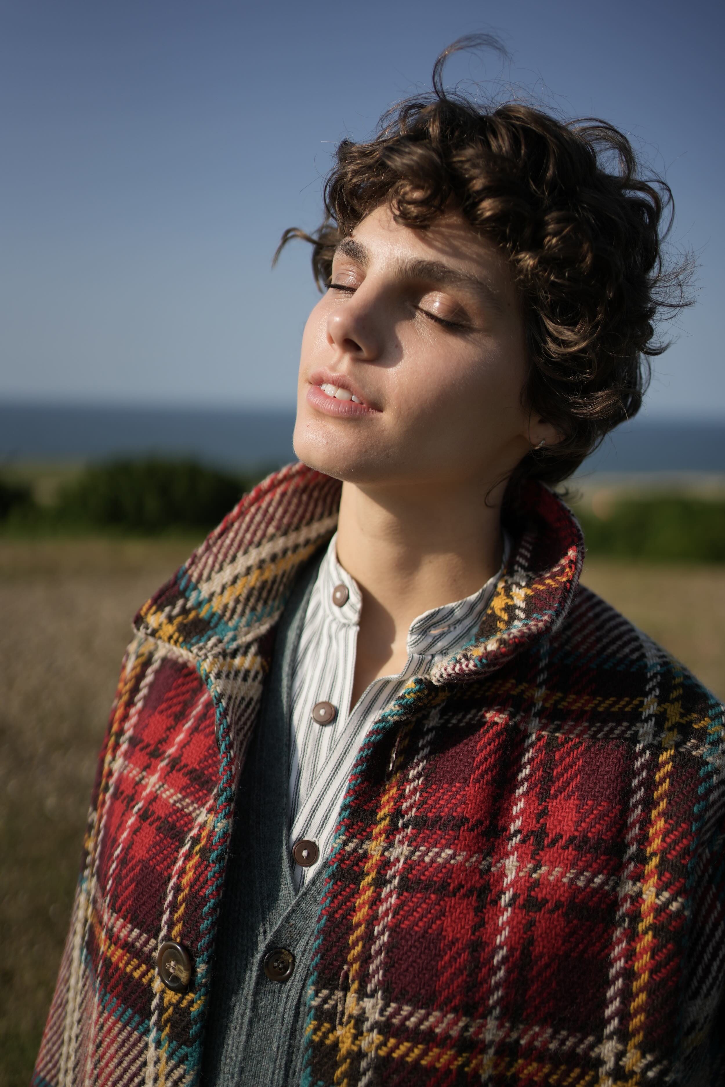 Els Wears Carrier Company Celtic Wool Jacket in Red